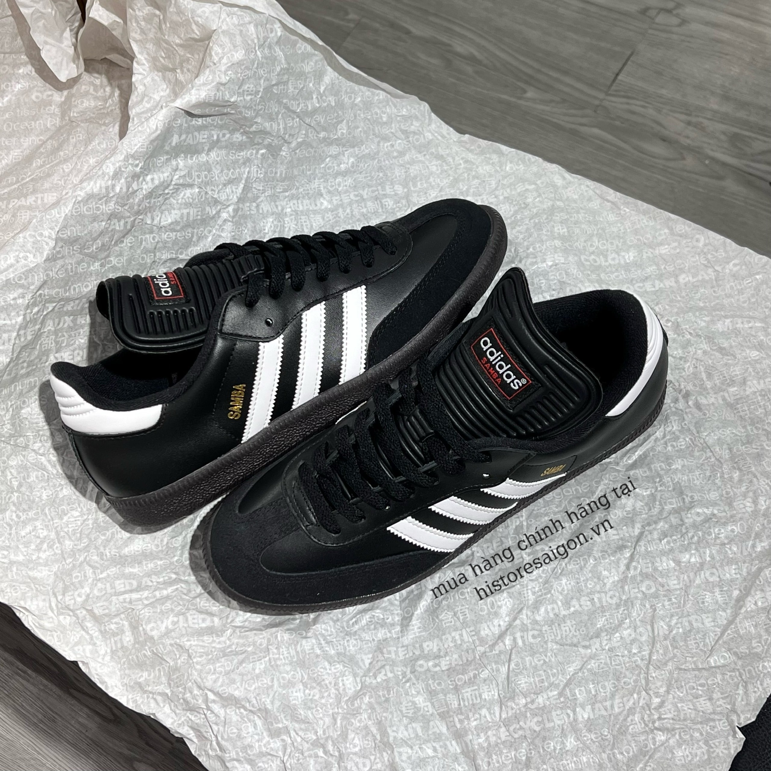 368 -  Giày Adidas Samba Classic - All Black - Code 034563 [HÀNG CHÍNH HÃNG]