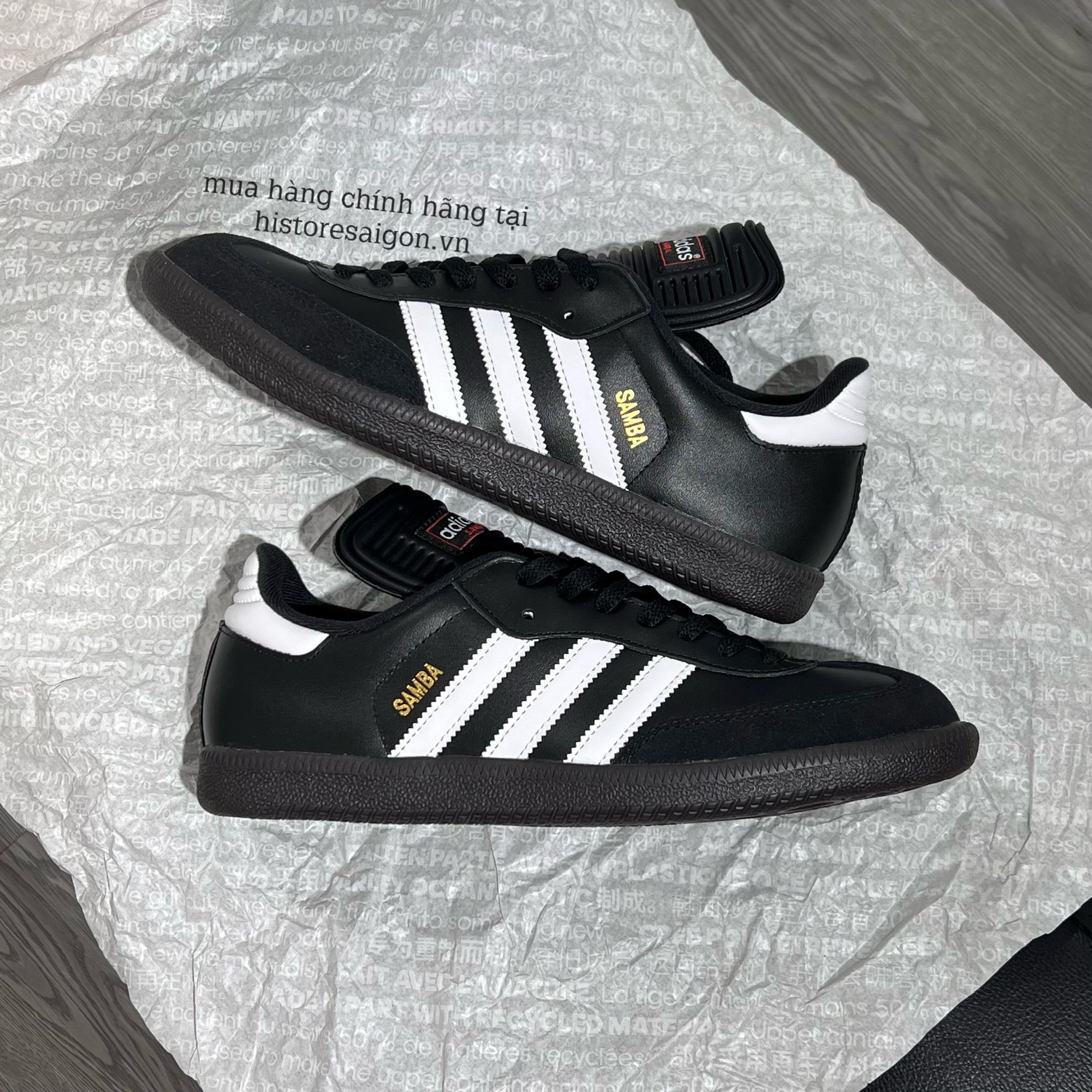 368 -  Giày Adidas Samba Classic - All Black - Code 034563 [HÀNG CHÍNH HÃNG]