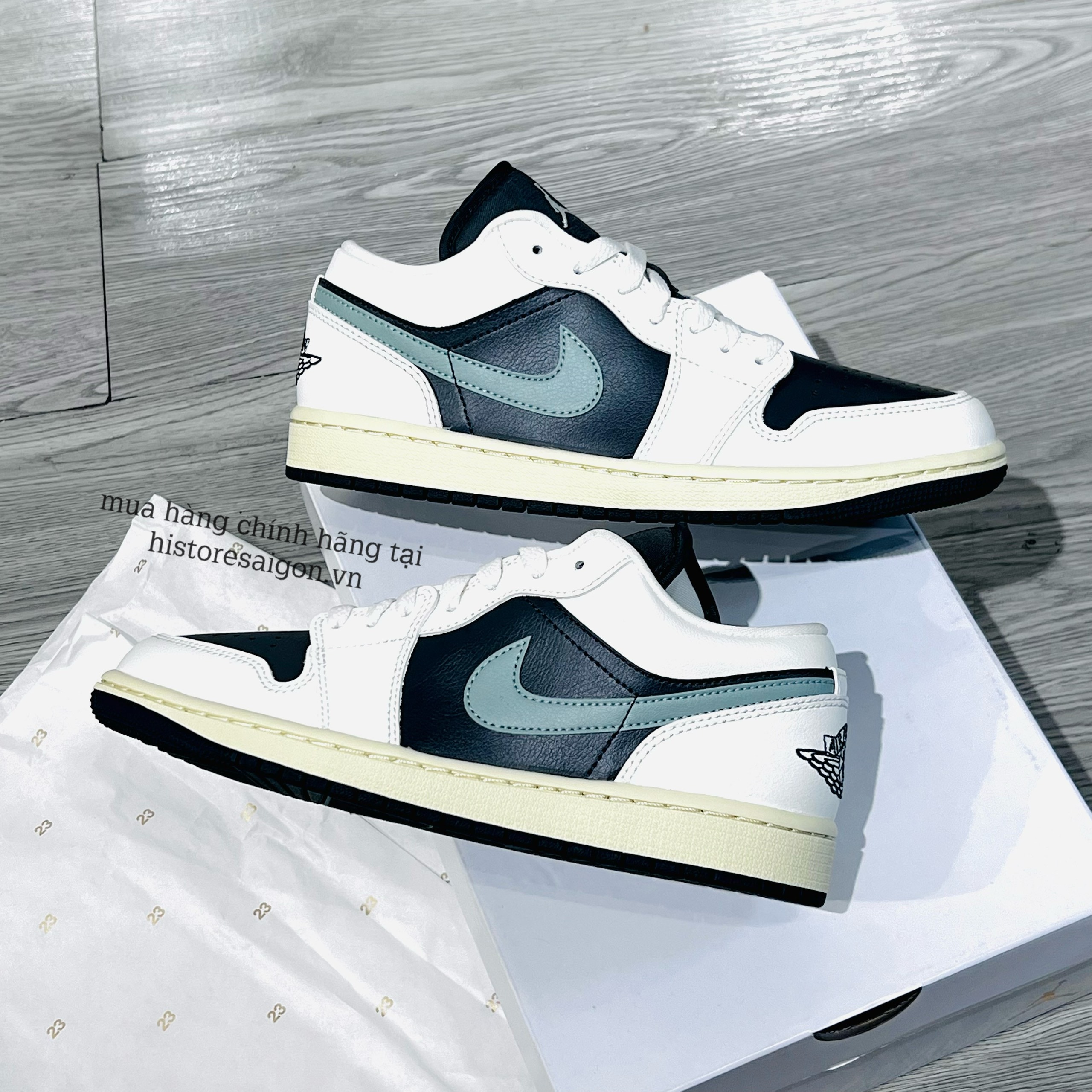 805 -  Giày Nike Air Jordan 1 Low Jade Smoke DC0774 001 [HÀNG CHÍNH HÃNG]