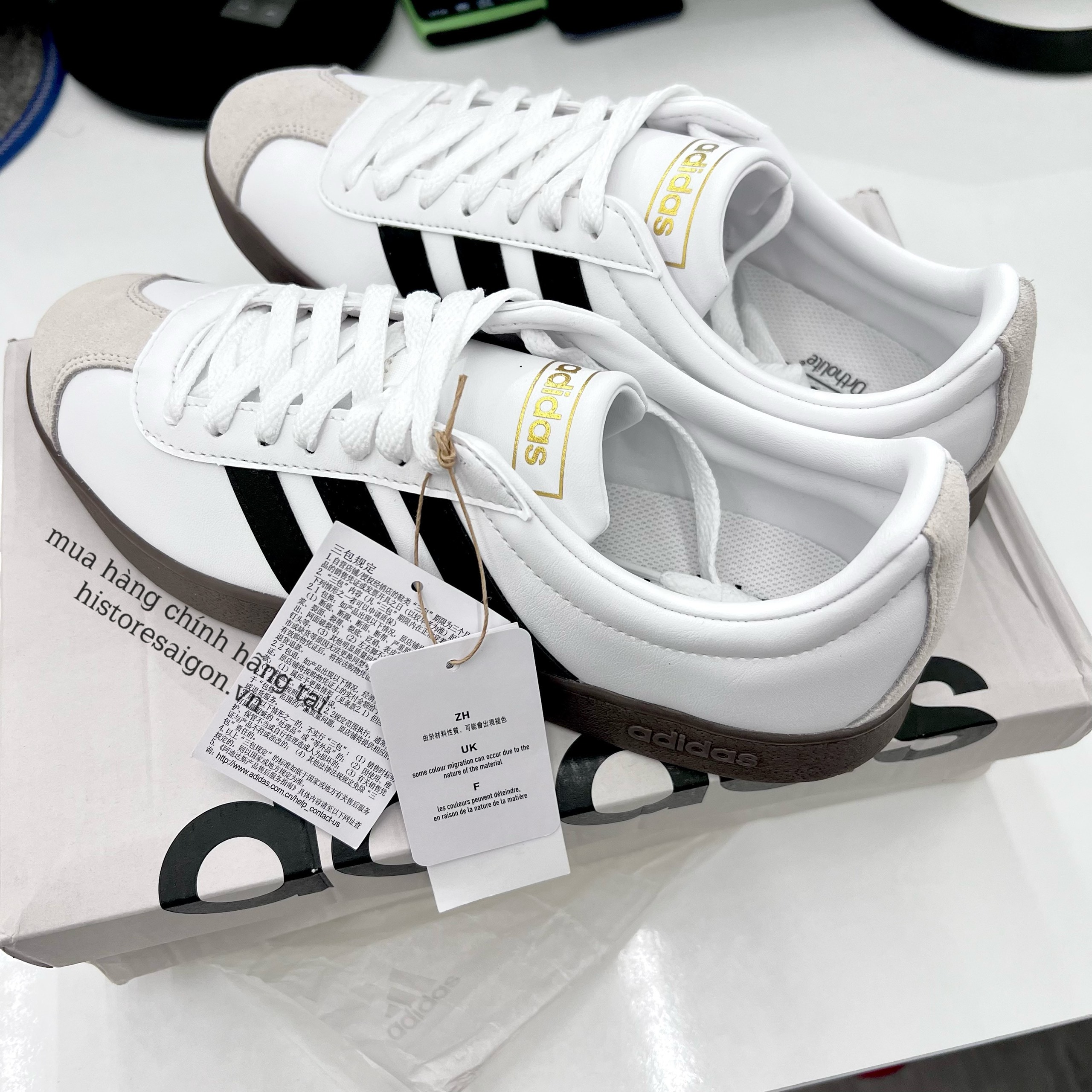 651 -  Giày Adidas Neo VL Court 2.0 - White Black Gum - Code - ID6015 [HÀNG CHÍNH HÃNG]
