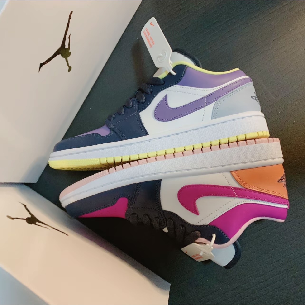 827 -  Giày Air Jordan 1 Low Purple Magenta  DJ4342 400  [HÀNG CHÍNH HÃNG]