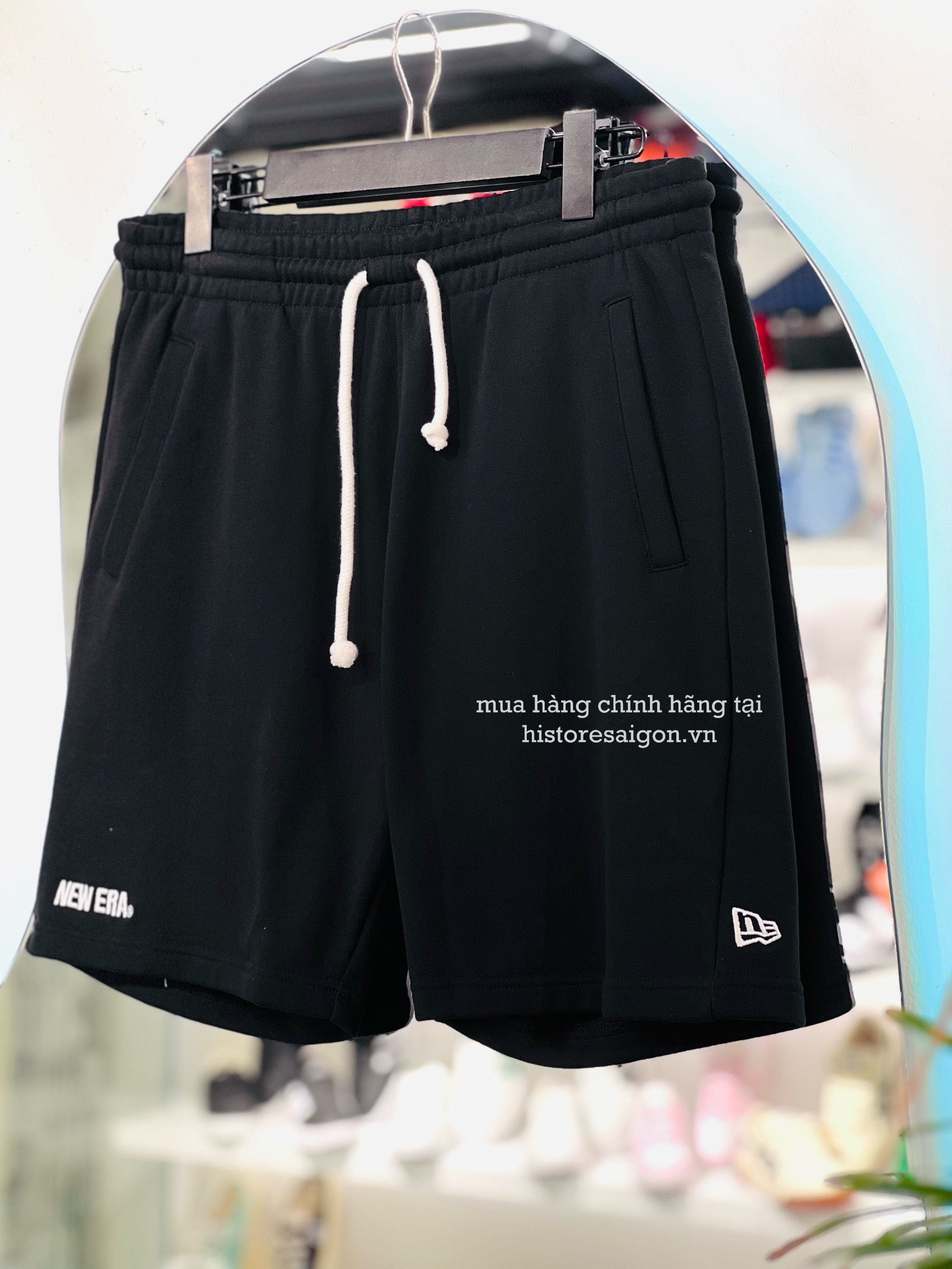 027 -  Quần New Era - Đen - Dây Trắng - Code 13546528 [HÀNG CHÍNH HÃNG]