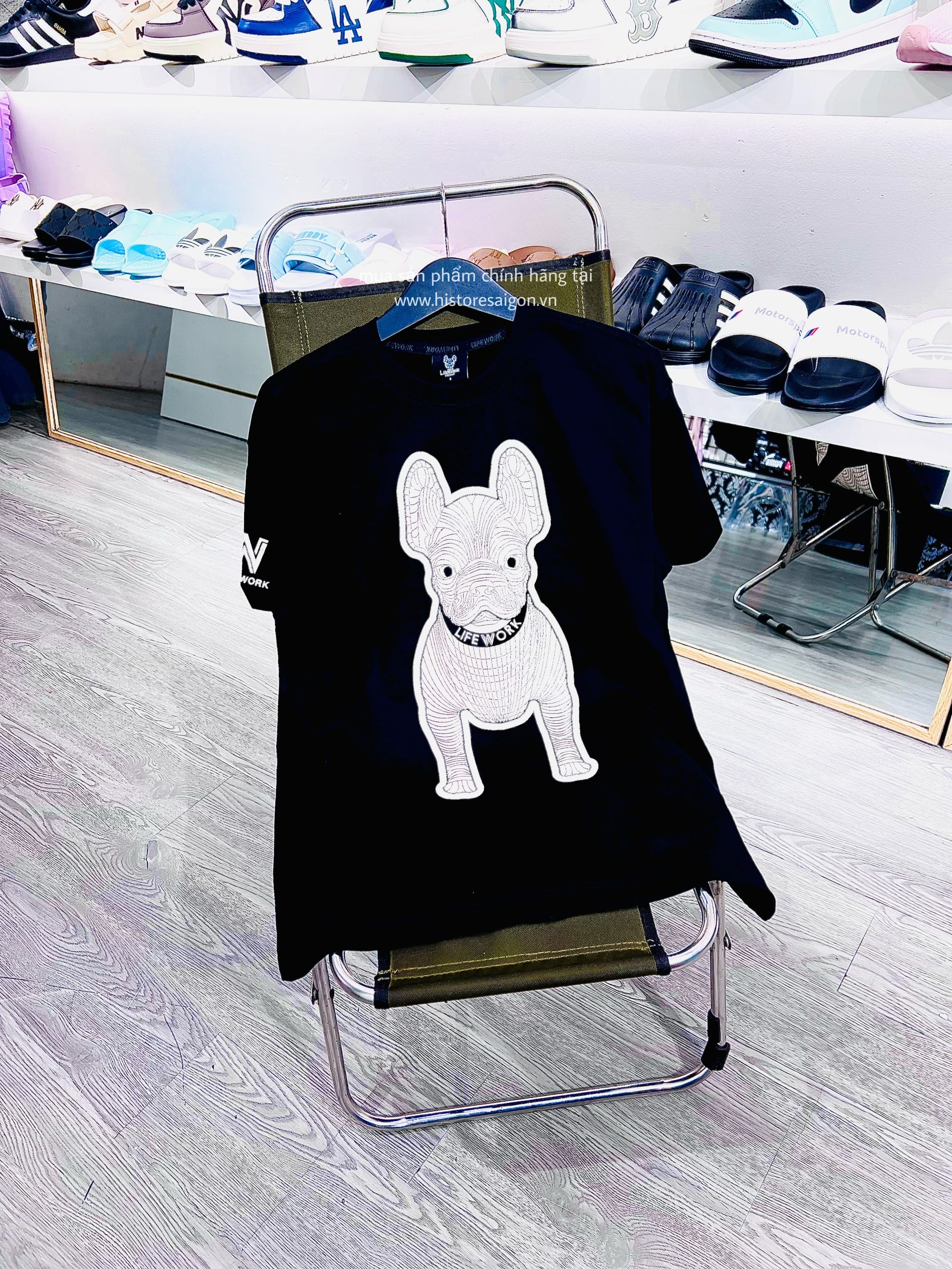 825 -  Áo Life Work Logo Radoc Signature - Black - Code LW245TS982-1 [HÀNG CHÍNH HÃNG]