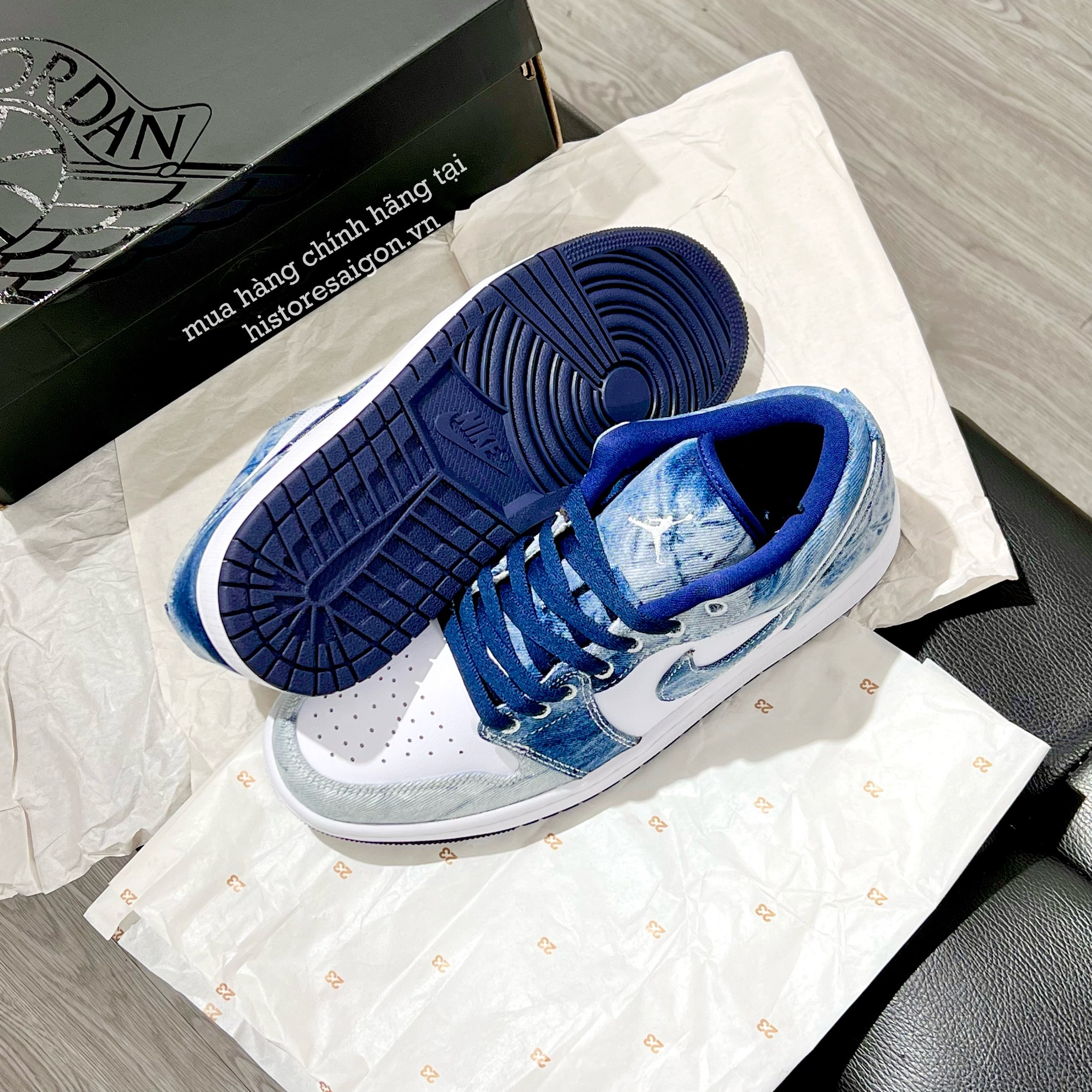 711 -  Giày Nike Air Jordan 1 Low SE Washed Denim CZ8455 100 [HÀNG CHÍNH HÃNG]
