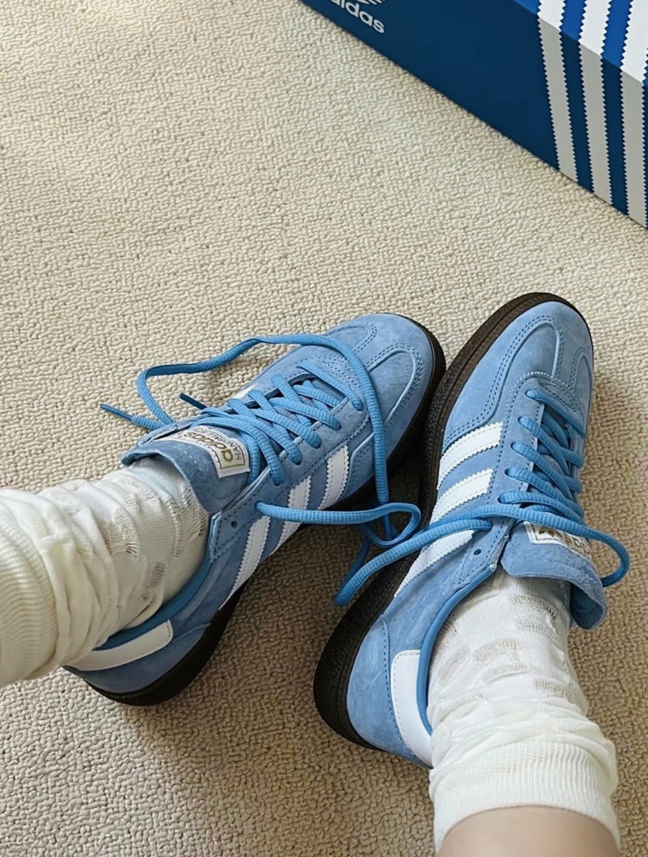 903 -  Giày Adidas Handball Spezial Light Blue - Code BD7632 [HÀNG CHÍNH HÃNG]