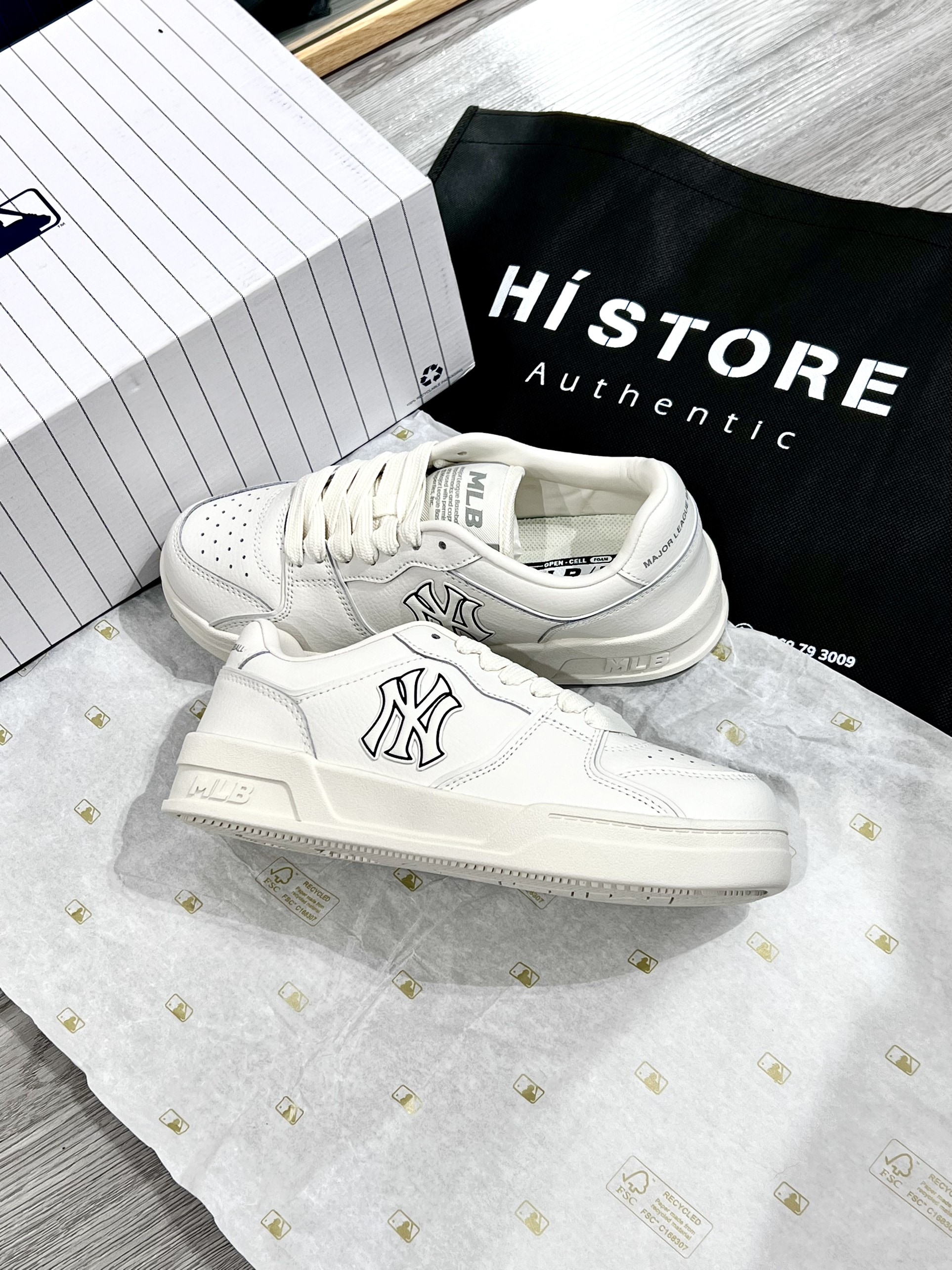 933 -  Giày MLB Hofer V2 New York Yankees White - Code 3ASXHSN4N-50WHS [HÀNG CHÍNH HÃNG]