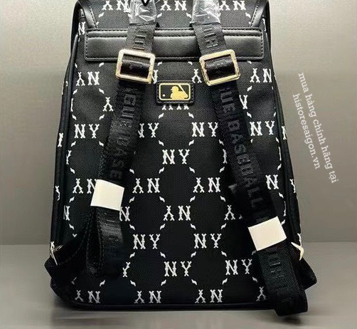 934 -  Balo MLB Jacquard Diamond Monogram NY SS24 - Đen - Code 7ABKMD74N 50BKS [HÀNG CHÍNH HÃNG]