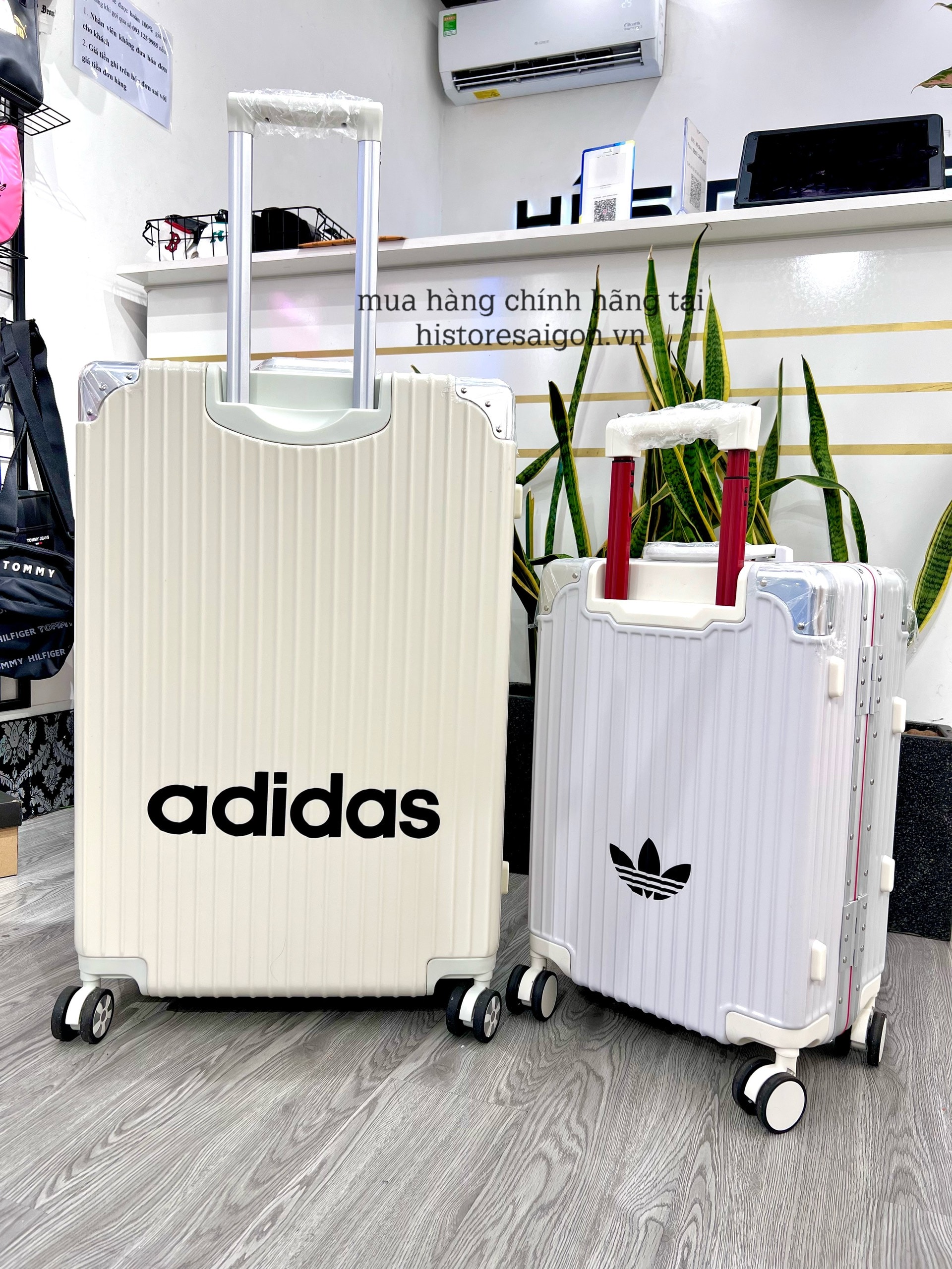 647 -  Vali Adidas Sticker Power - Size Ký Gửi 28 - Trắng Kem [HÀNG CHÍNH HÃNG]