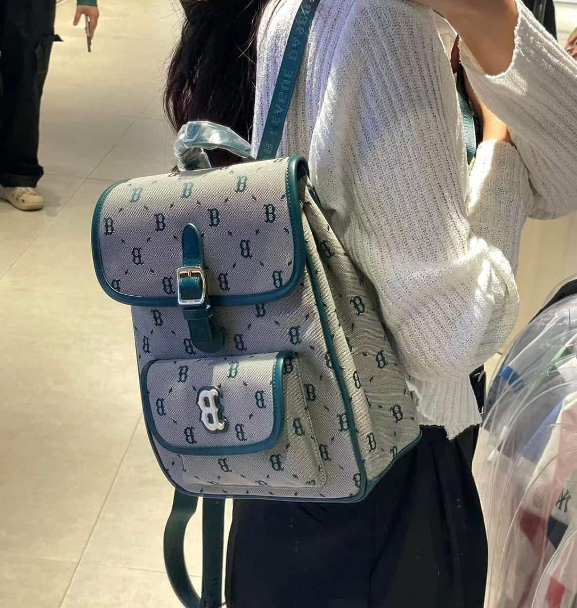 936 -  Balo MLB Jacquard Diamond Monogram NY SS24 - Xanh Jade Gucci - Code 7ABKMD74-43BGL [HÀNG CHÍNH HÃNG]