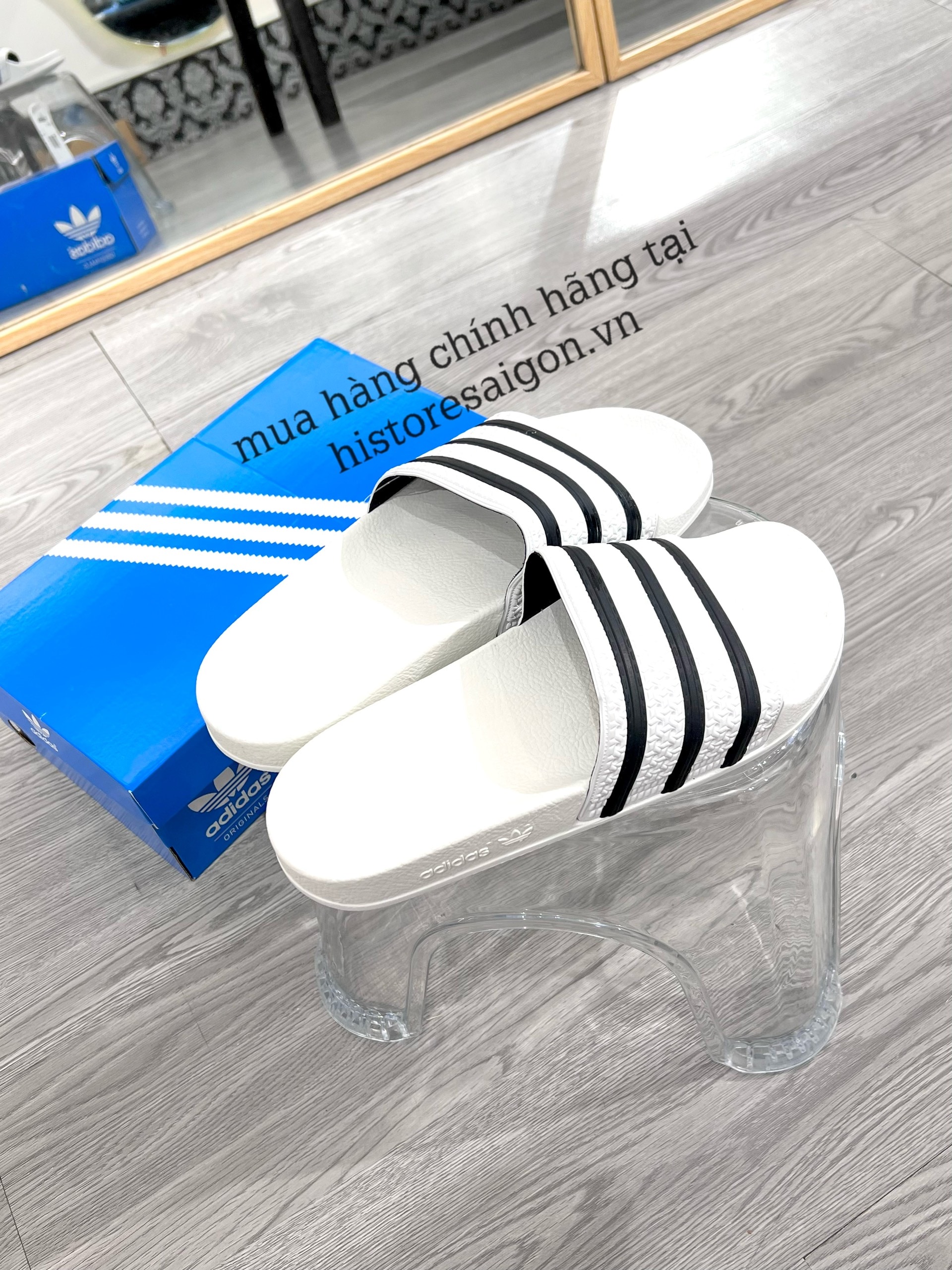 970 -  Dép Adidas Originals Adilette Core White - Trắng - Code 280648 [HÀNG CHÍNH HÃNG]