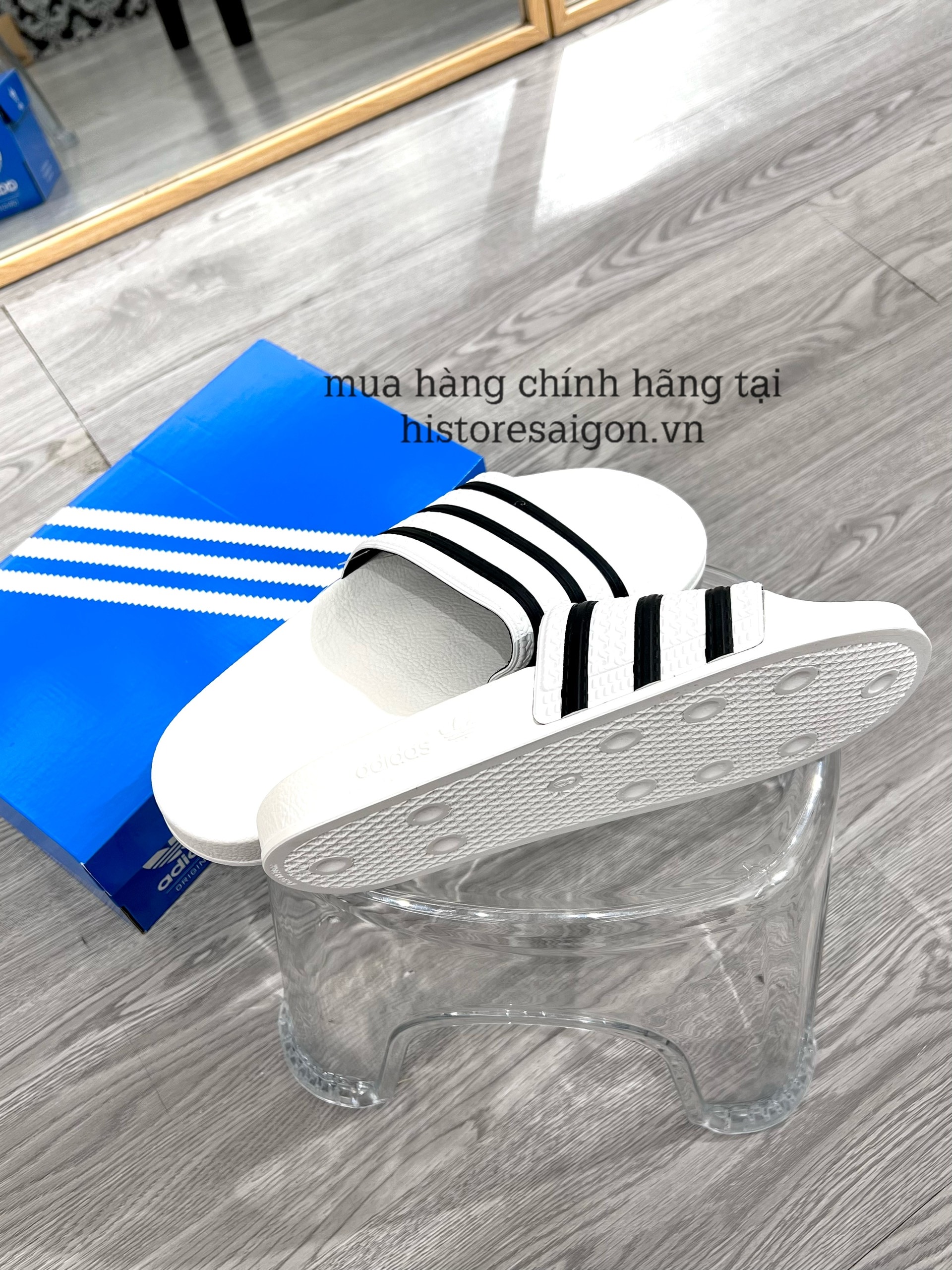 970 -  Dép Adidas Originals Adilette Core White - Trắng - Code 280648 [HÀNG CHÍNH HÃNG]