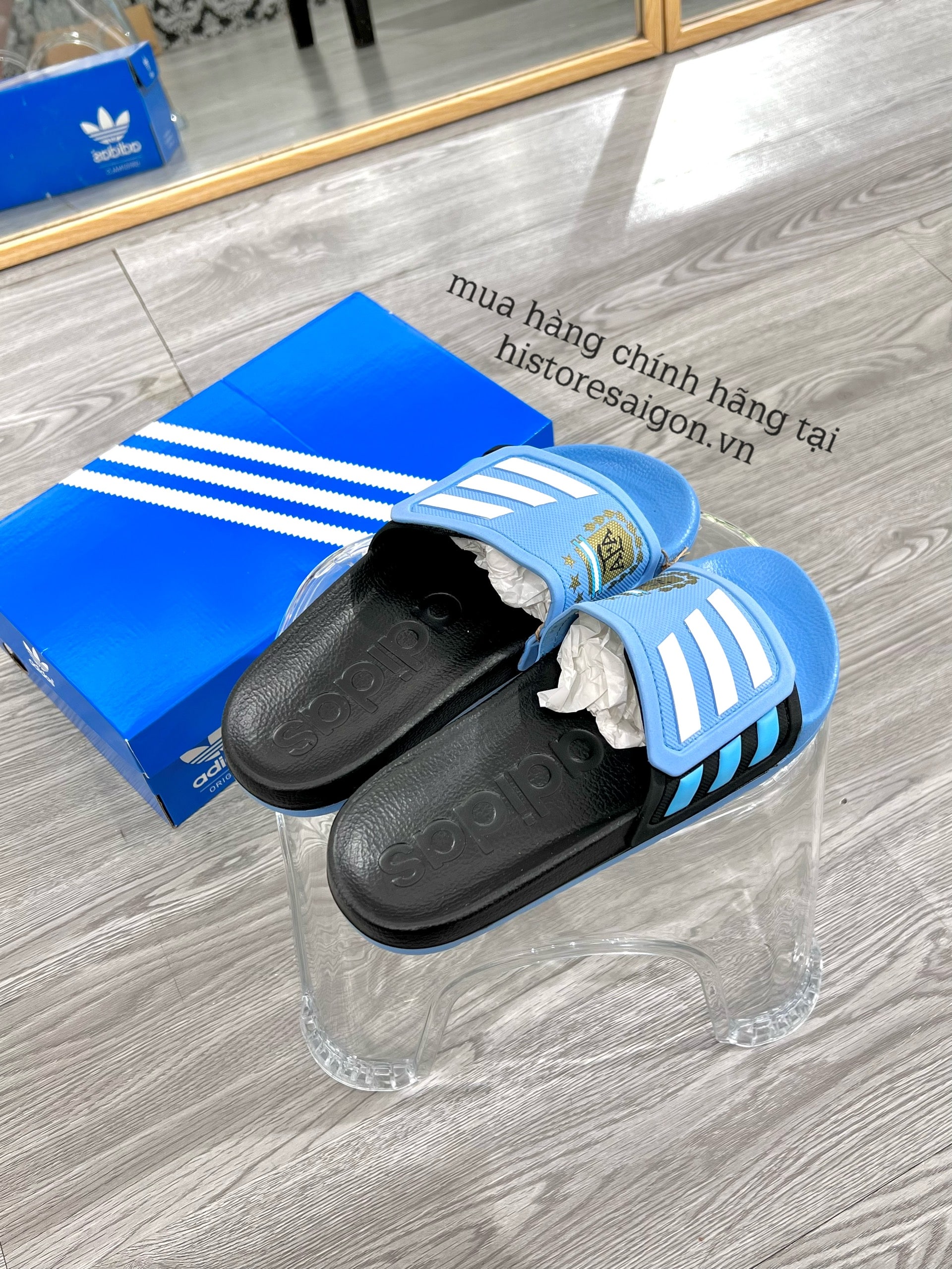 971 -  Dép Adidas Adilette TND Argentina - Xanh Dương - Code GX9705 [HÀNG CHÍNH HÃNG]