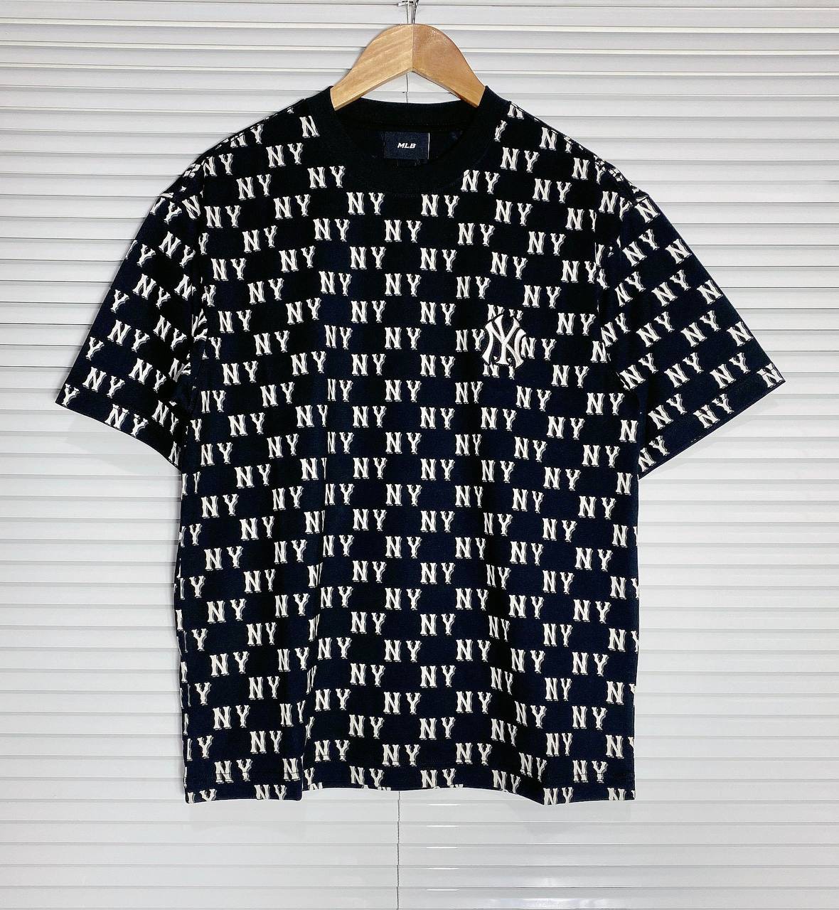 643 -  Áo MLB NY Classic Monogram 2024 - Đen - Code 3ATSM0843 50BKS [HÀNG CHÍNH HÃNG]