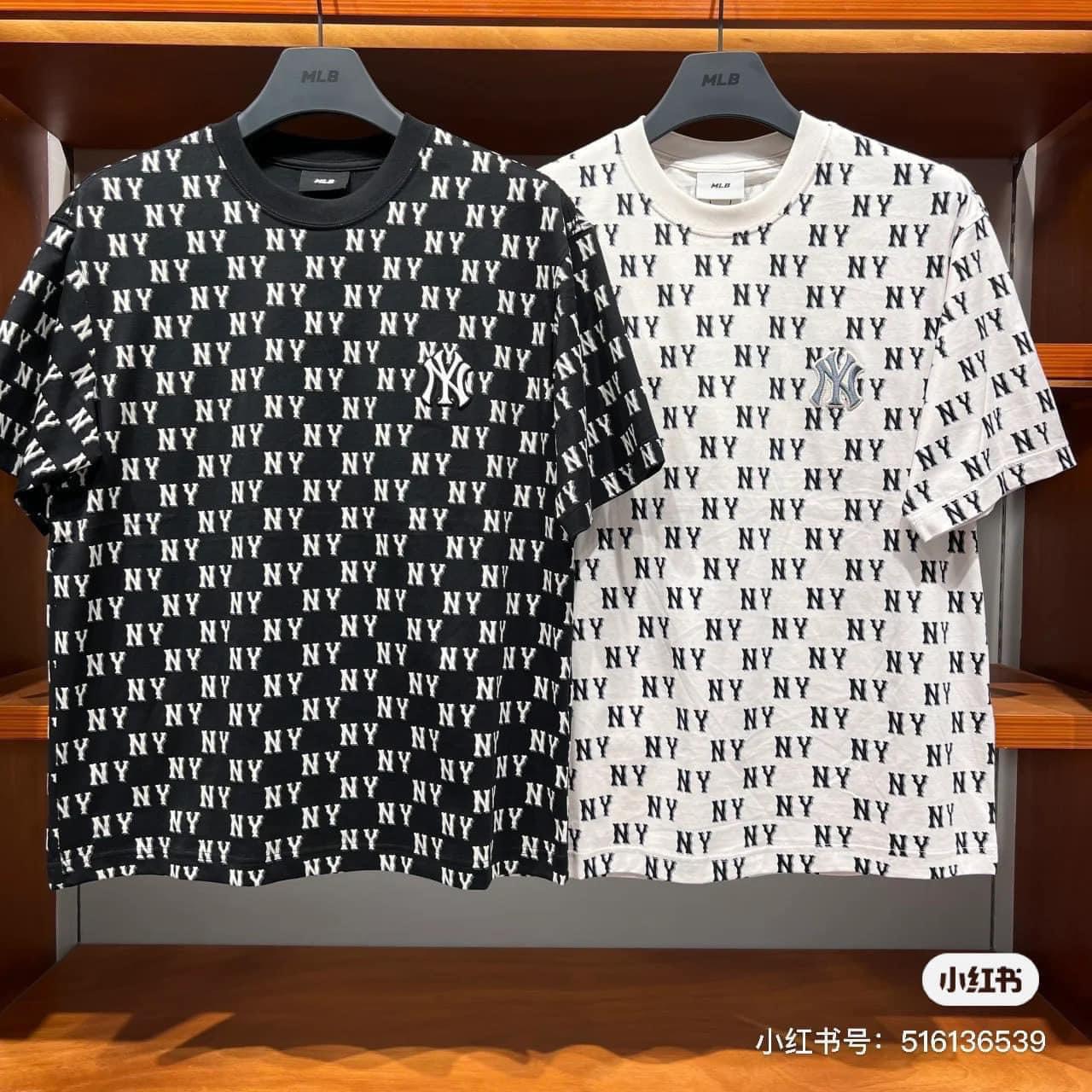 643 -  Áo MLB NY Classic Monogram 2024 - Đen - Code 3ATSM0843 50BKS [HÀNG CHÍNH HÃNG]