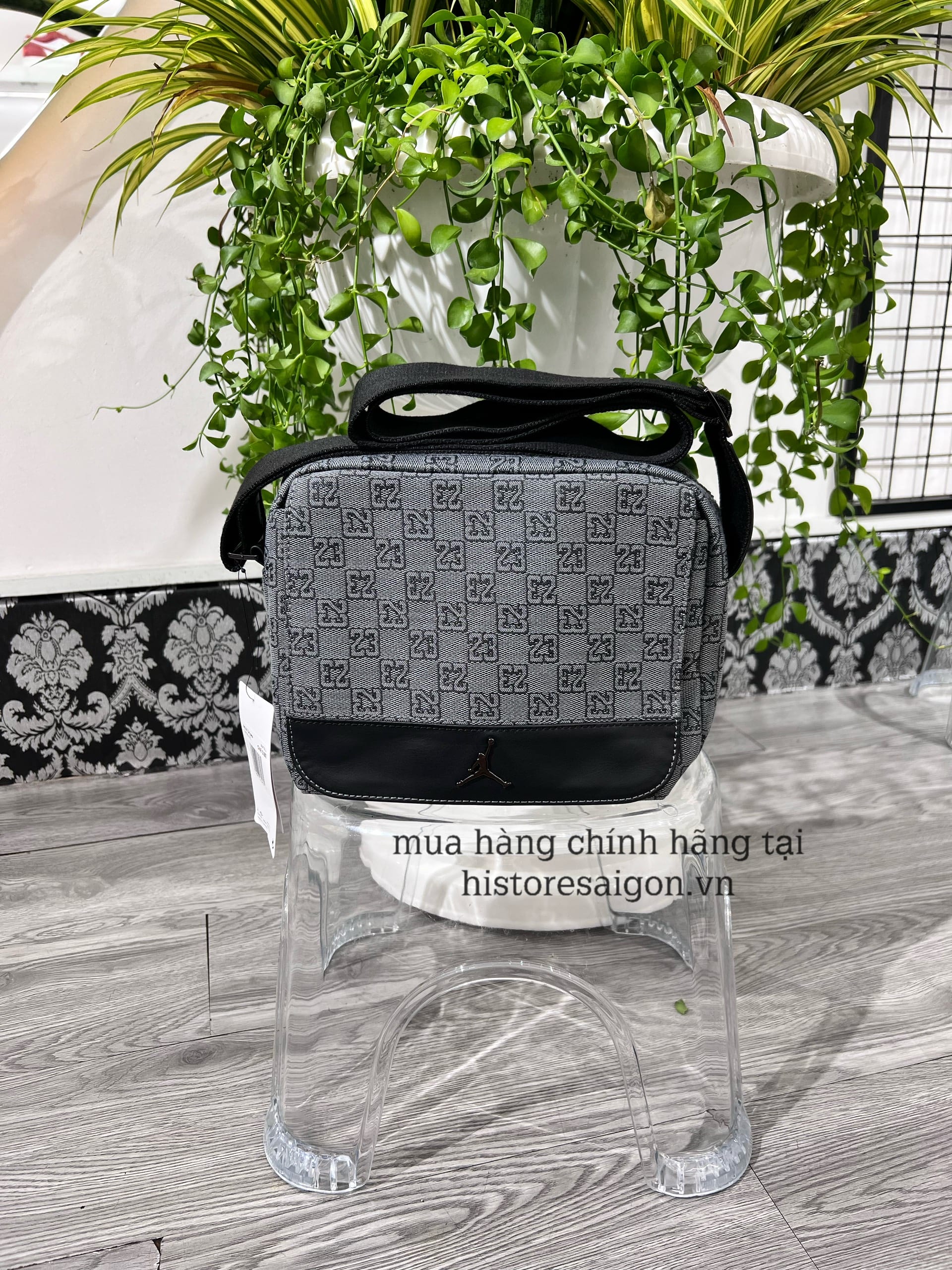 1019 -  Túi Jordan Monogram Dark Smoke Grey - Code FJ6790-070 [HÀNG CHÍNH HÃNG]