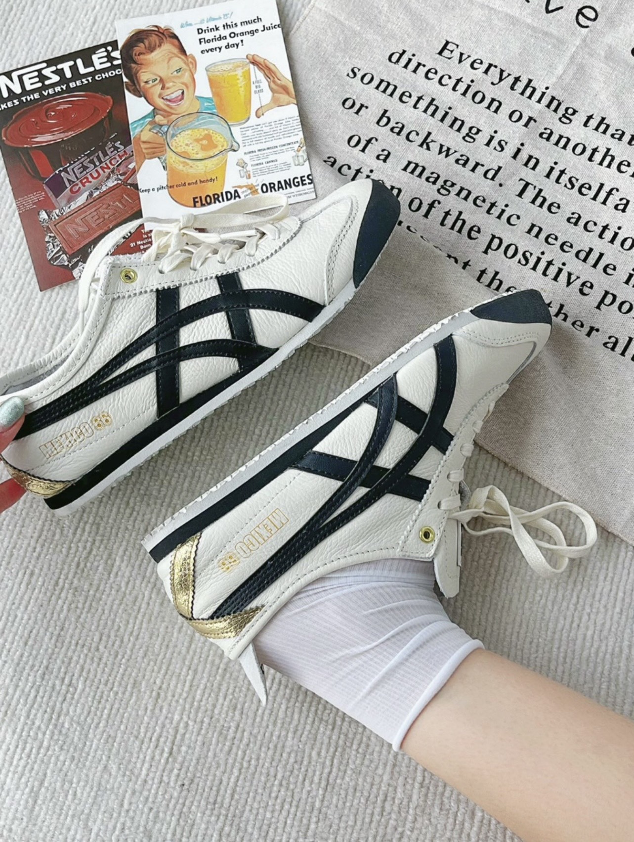 1032 -  Giày Onitsuka Tiger Mexico 66 Cream Black - Code 1183B493 100 [HÀNG CHÍNH HÃNG]