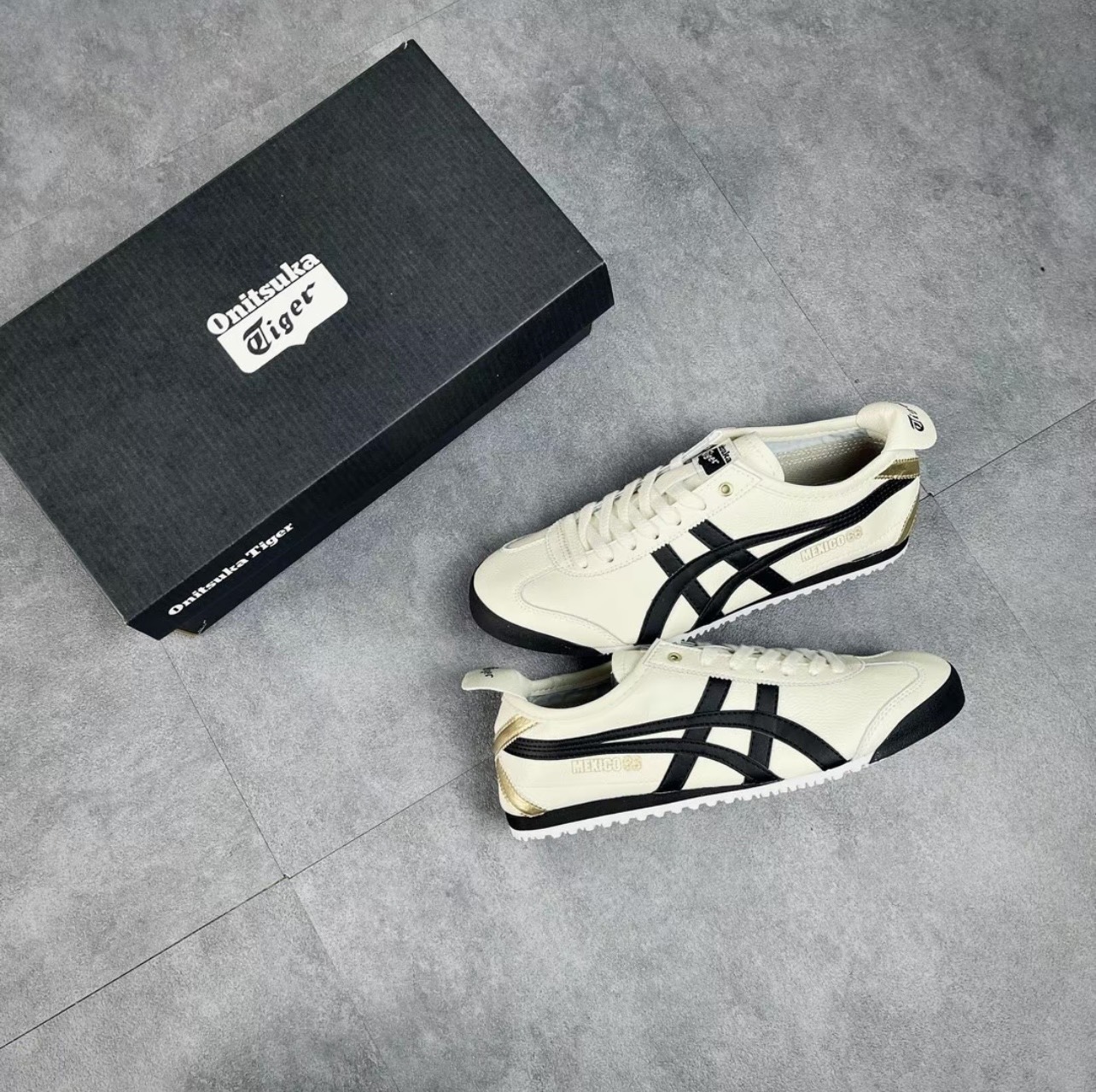 1032 -  Giày Onitsuka Tiger Mexico 66 Cream Black - Code 1183B493 100 [HÀNG CHÍNH HÃNG]