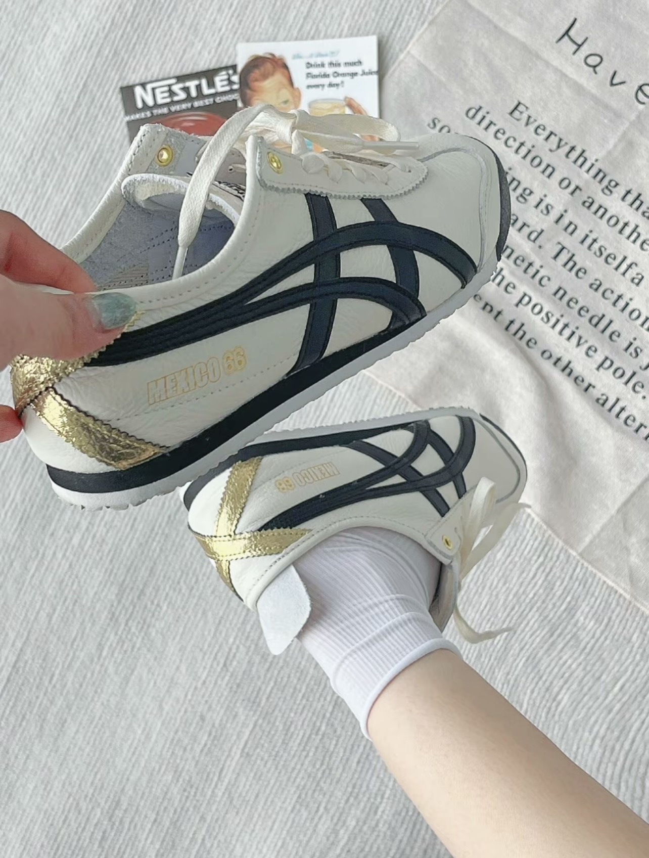 1032 -  Giày Onitsuka Tiger Mexico 66 Cream Black - Code 1183B493 100 [HÀNG CHÍNH HÃNG]