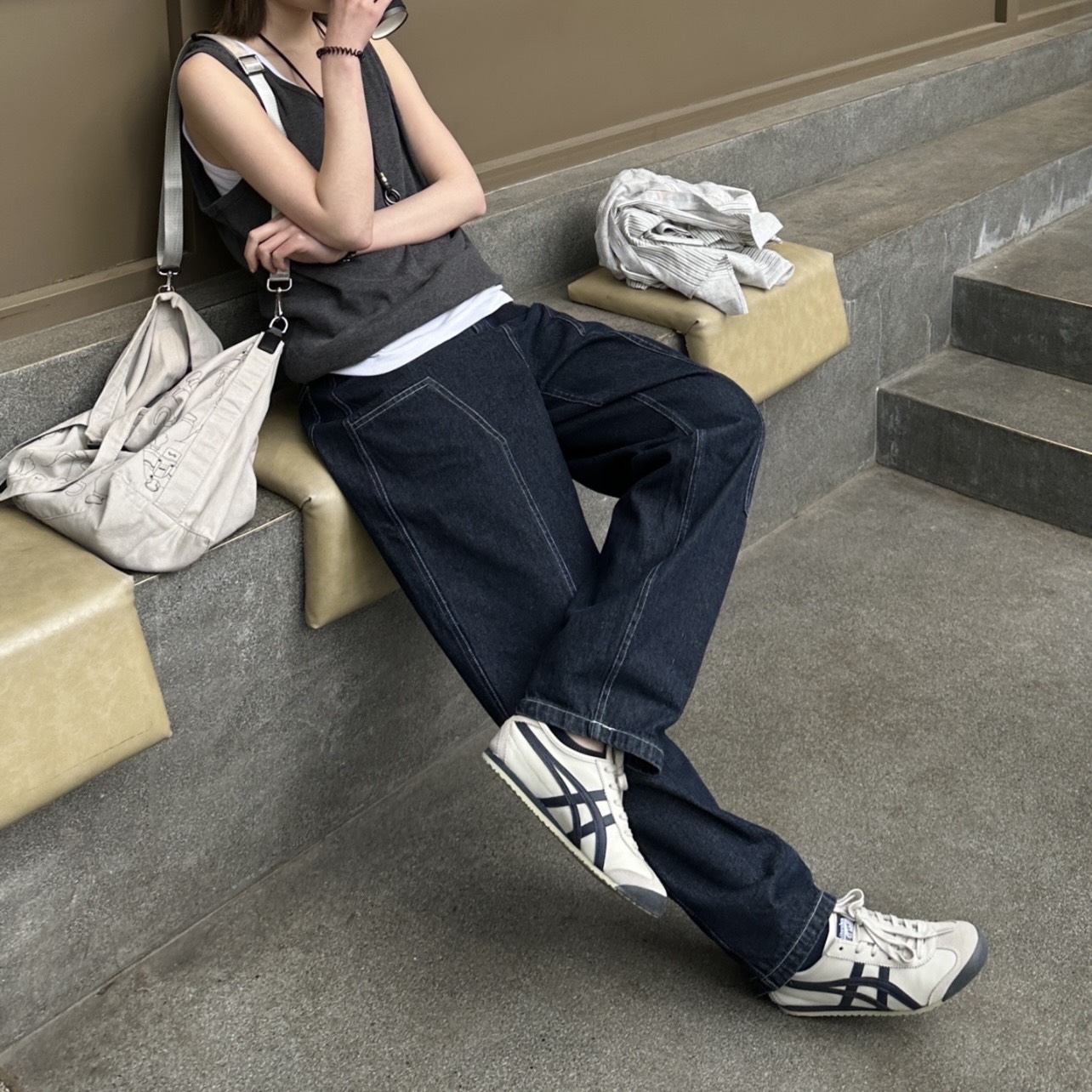 1033 -  Giày Onitsuka Tiger Mexico 66 Birch India Ink - Code DL408 1659 [HÀNG CHÍNH HÃNG]