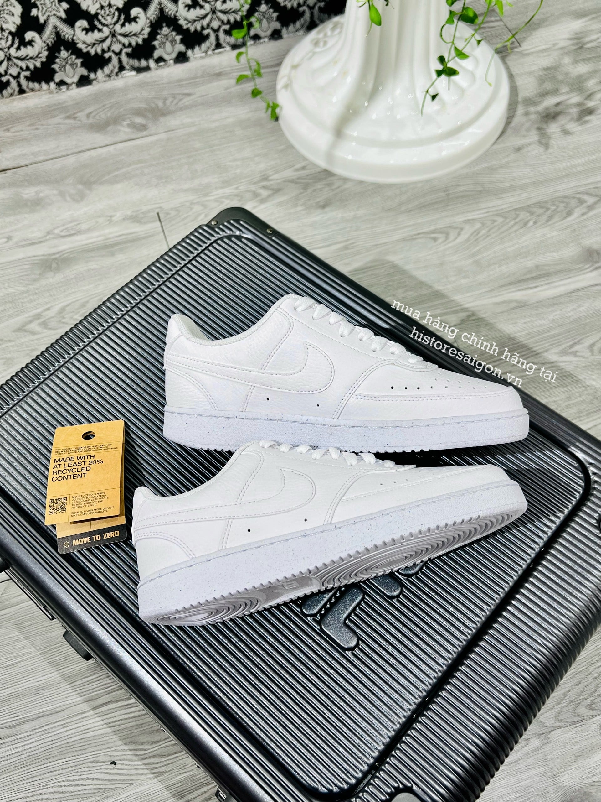 117 -  Giày Nike Court Vision All White - Code DH2987-100 / DH3158-100 [HÀNG CHÍNH HÃNG]