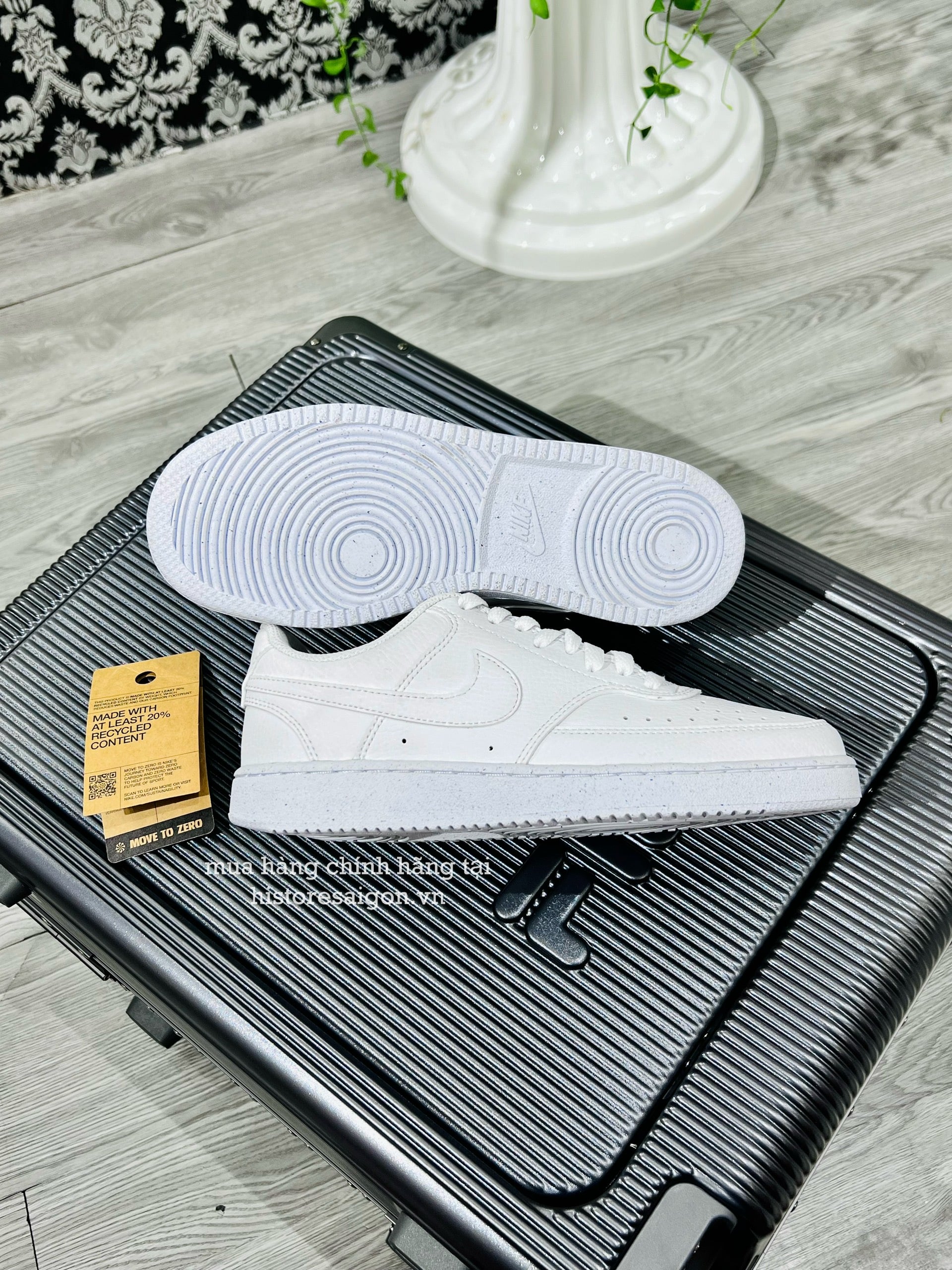 117 -  Giày Nike Court Vision All White - Code DH2987-100 / DH3158-100 [HÀNG CHÍNH HÃNG]