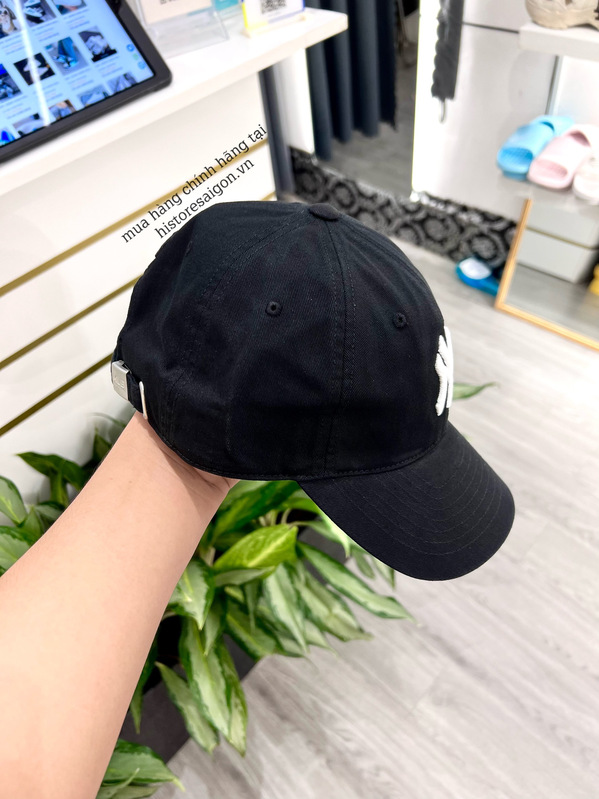 418 -  Nón MLB Unstructured Ball cap - Đen - Ny Trắng To - Code 3ACP6601N 50BKS [HÀNG CHÍNH HÃNG]