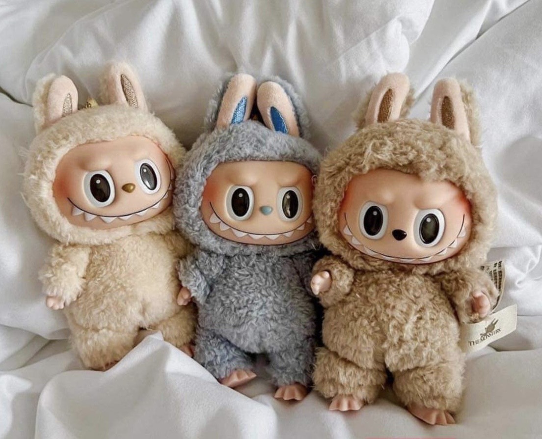 1090 - Labubu Toffee Nâu Size bé 17cm -  Gấu Bông Art Toy [HÀNG CHÍNH HÃNG] Pop Mart