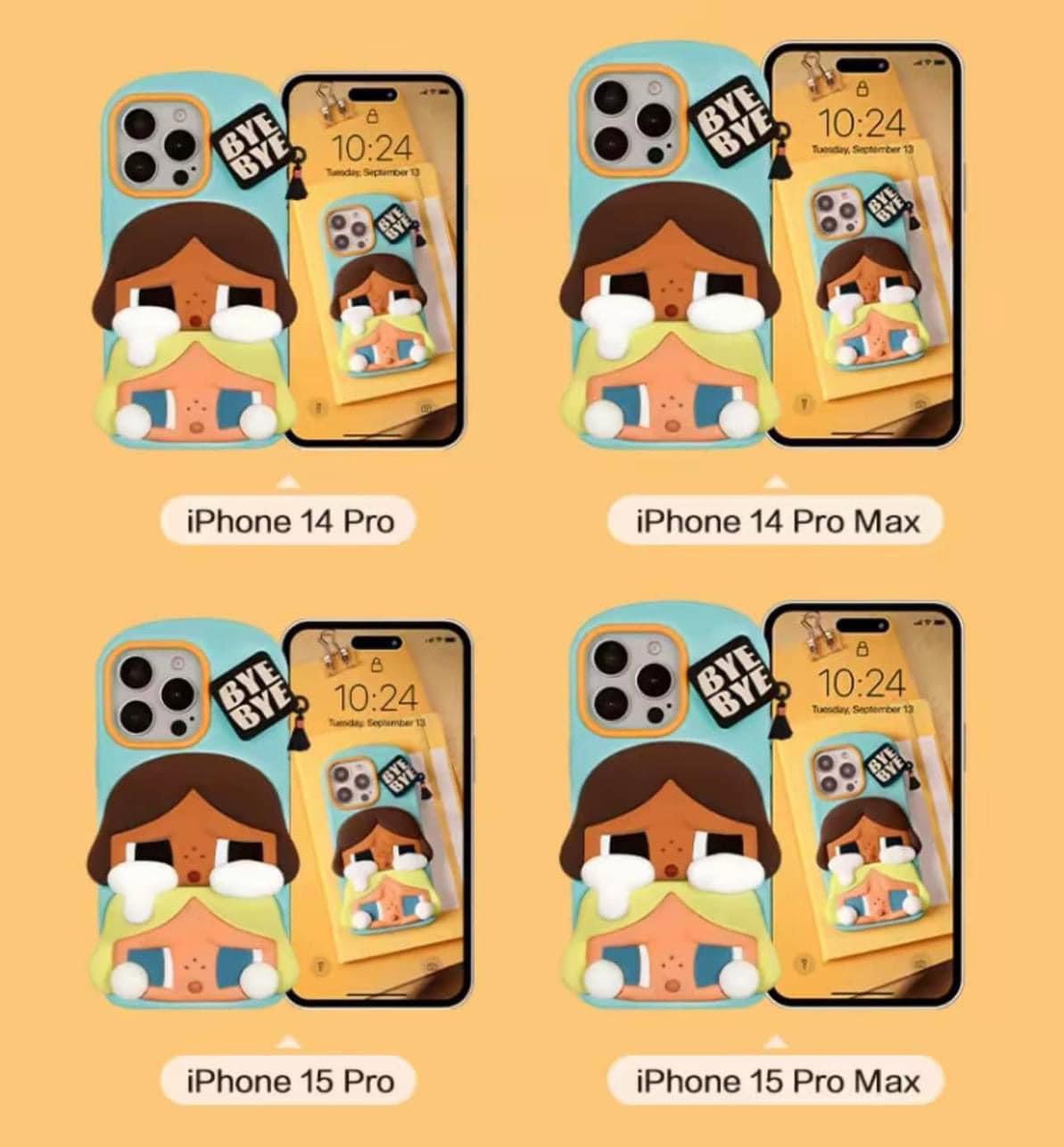 1100 -  Ốp Lưng Crybaby Case Sunset Concert Xanh (Iphone 14 PM + Iphone 15PM) - [HÀNG CHÍNH HÃNG] Pop Mart