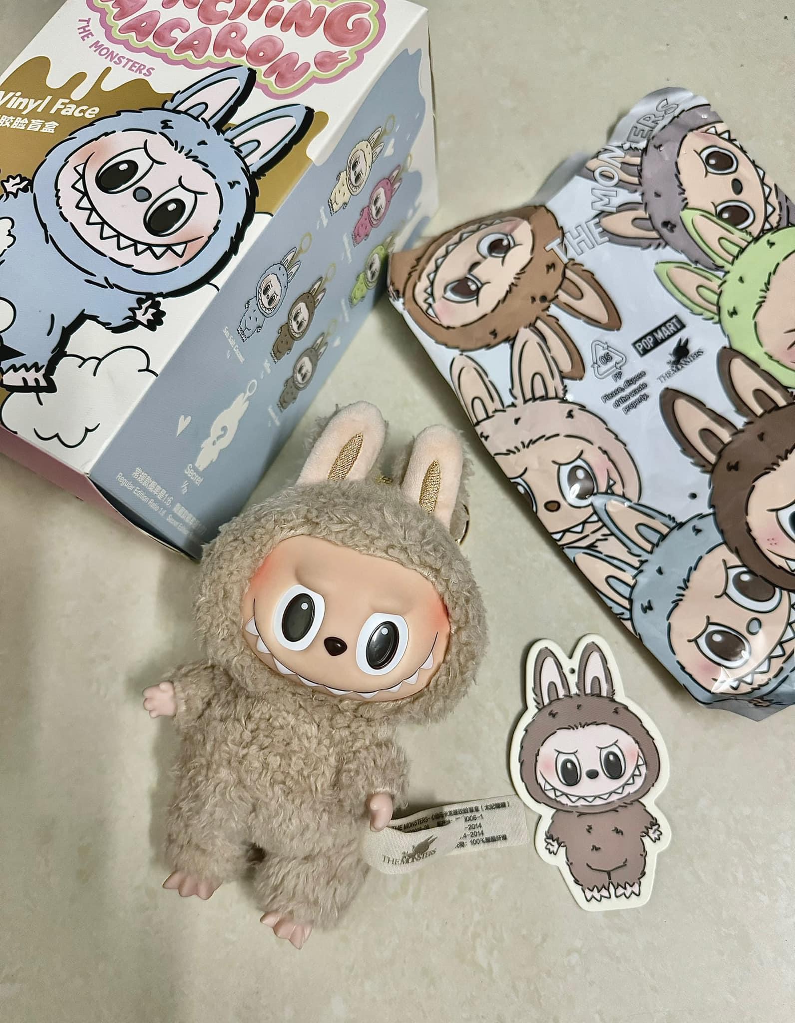 1090 - Labubu Toffee Nâu Size bé 17cm -  Gấu Bông Art Toy [HÀNG CHÍNH HÃNG] Pop Mart