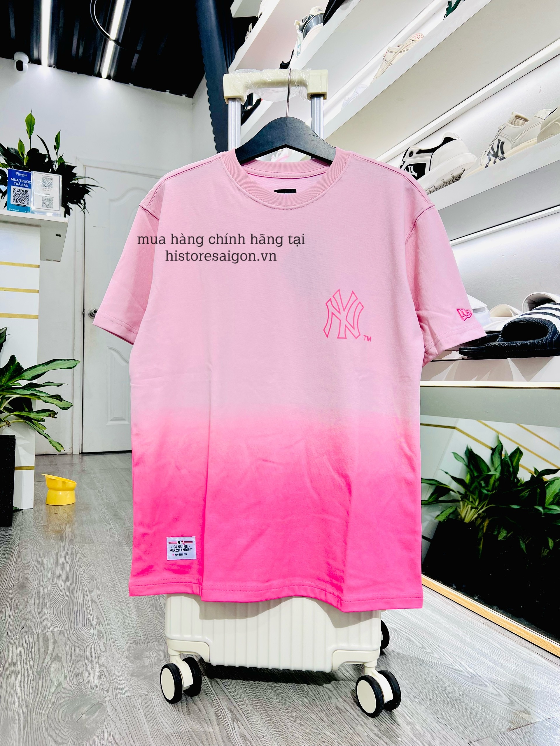 1046 -  Áo New Era NY Gradient Graphic Design New York Hồng Phai [HÀNG CHÍNH HÃNG]