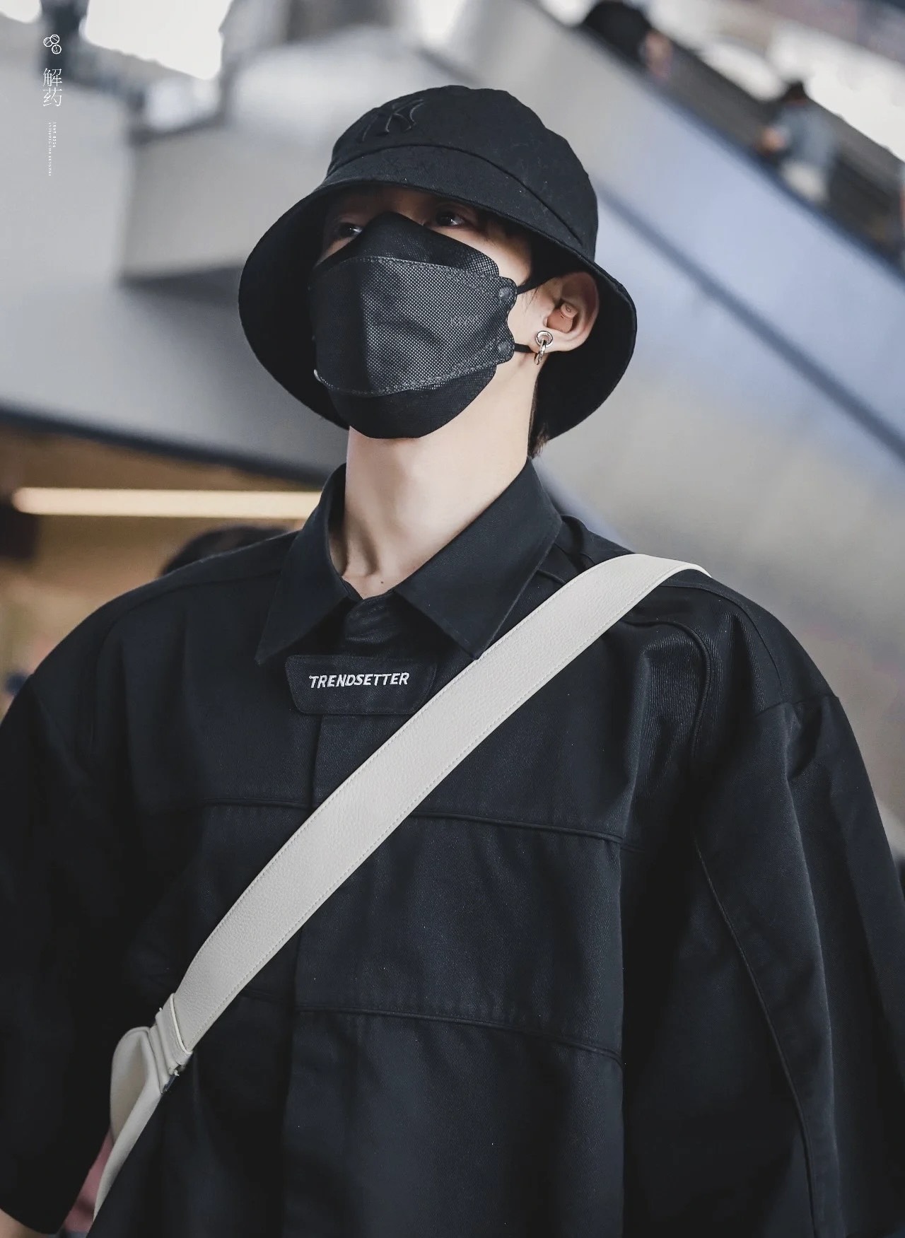 1114 - Nón MLB Bucket Hat Classic Monogram Jacquard Hat New York Yankees Black - Code 32CPH3111 50L - [HÀNG CHÍNH HÃNG]