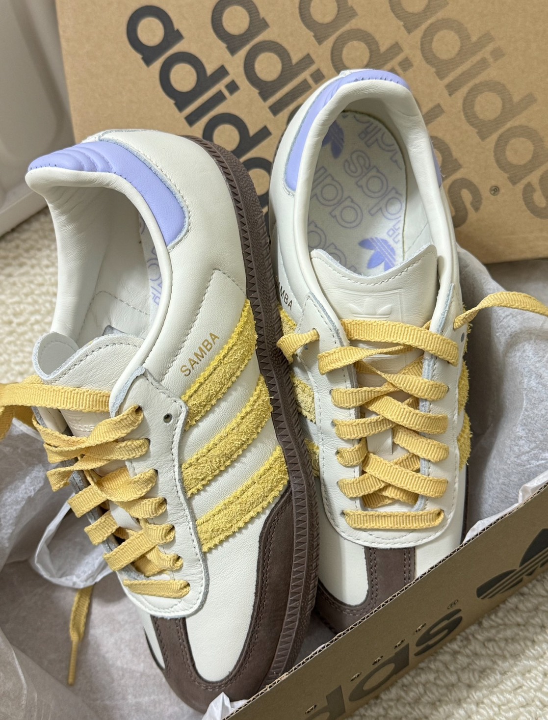 1119 - Giày Adidas Samba OG Off White Violet Tone - Code - IE0875 - [HÀNG CHÍNH HÃNG]