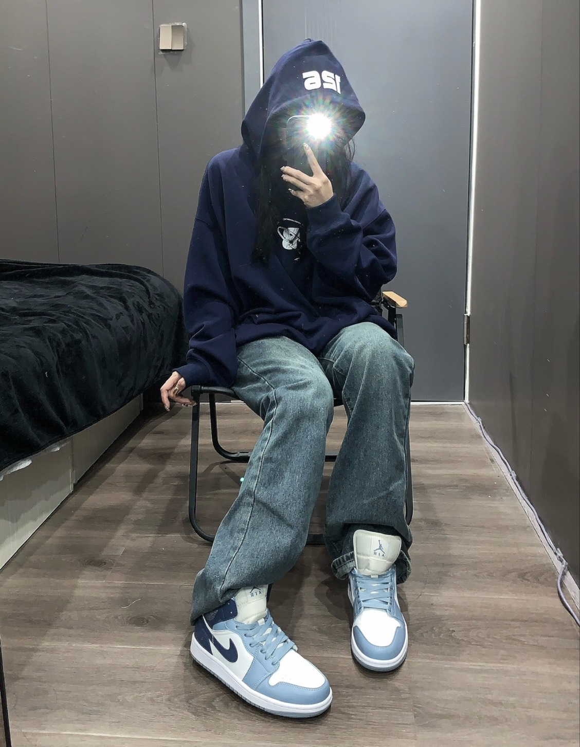 1121 - Giày Nike Air Jordan 1 Mid Diffused Blue BQ6472 140 [HÀNG CHÍNH HÃNG]