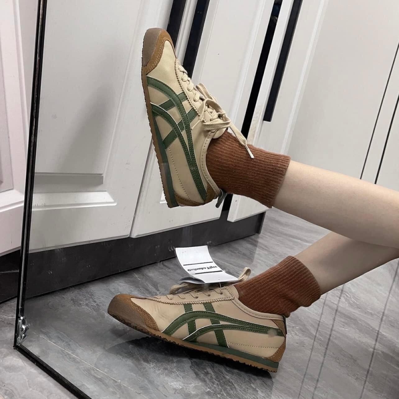 1124 - Giày Onitsuka Tiger Mexico 66 Beige Grass Green - 1183C102 250 [HÀNG CHÍNH HÃNG]