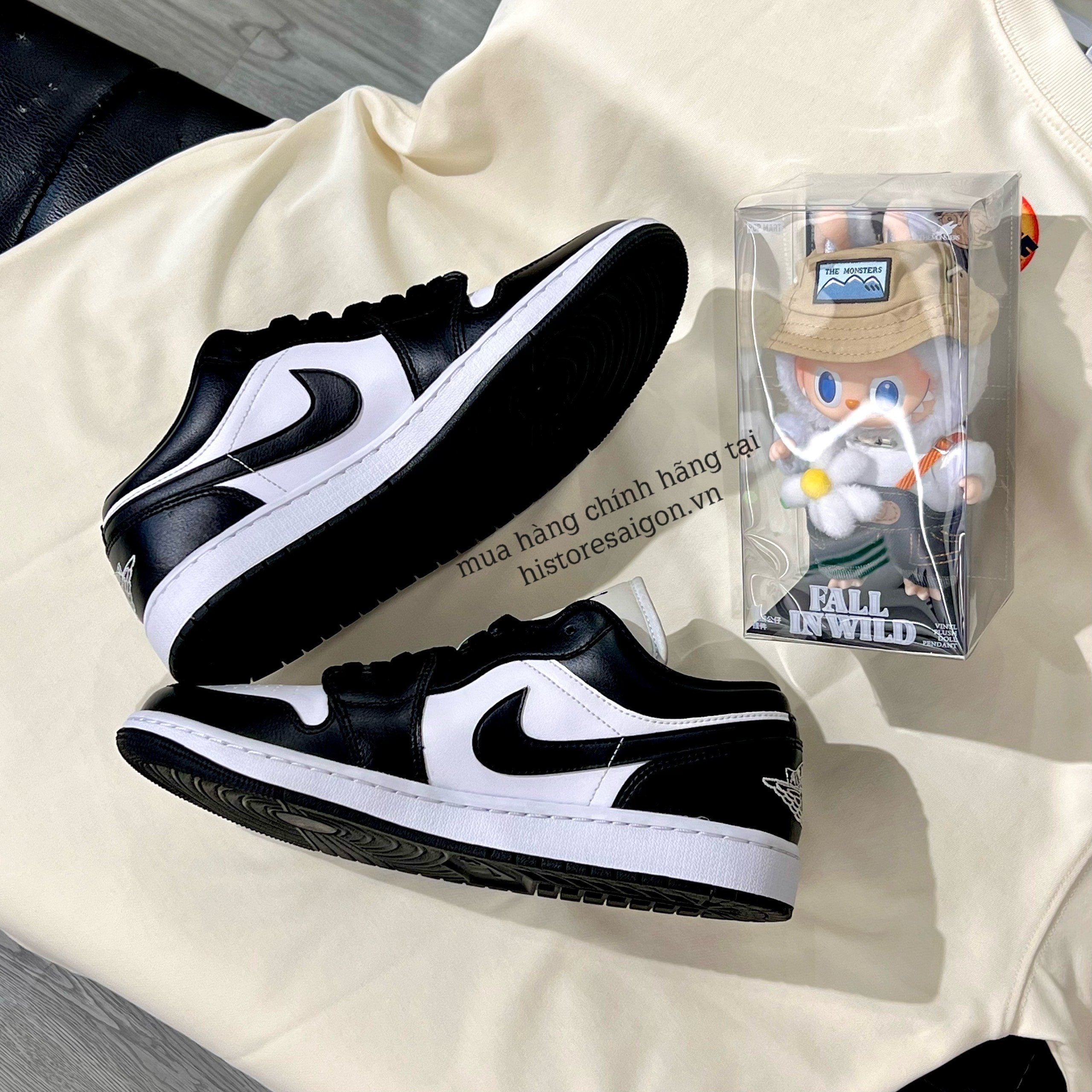 256 -  Giày Nike Air Jordan 1 Low Panda DC0774 101 [HÀNG CHÍNH HÃNG]
