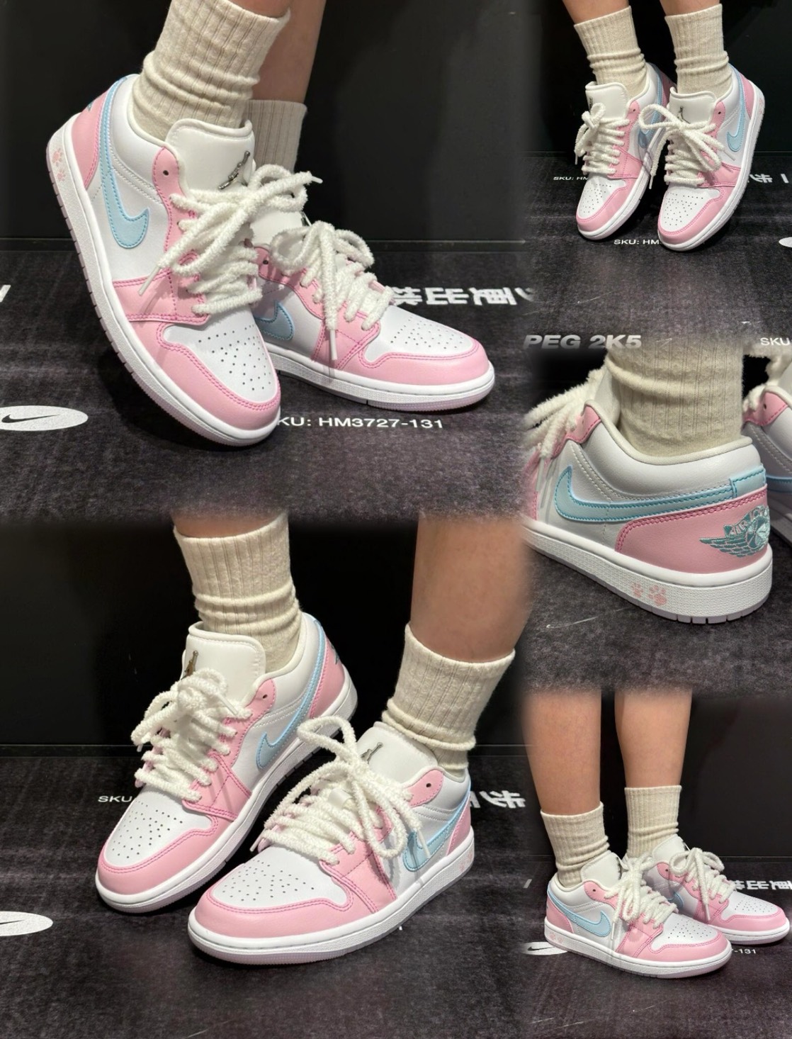 1133 - Giày Nike Air Jordan 1 Low Pink Foam HM3706 141 [HÀNG CHÍNH HÃNG]
