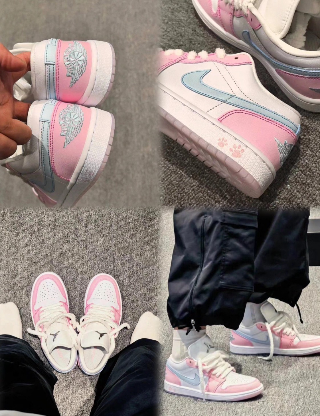 1133 - Giày Nike Air Jordan 1 Low Pink Foam HM3706 141 [HÀNG CHÍNH HÃNG]