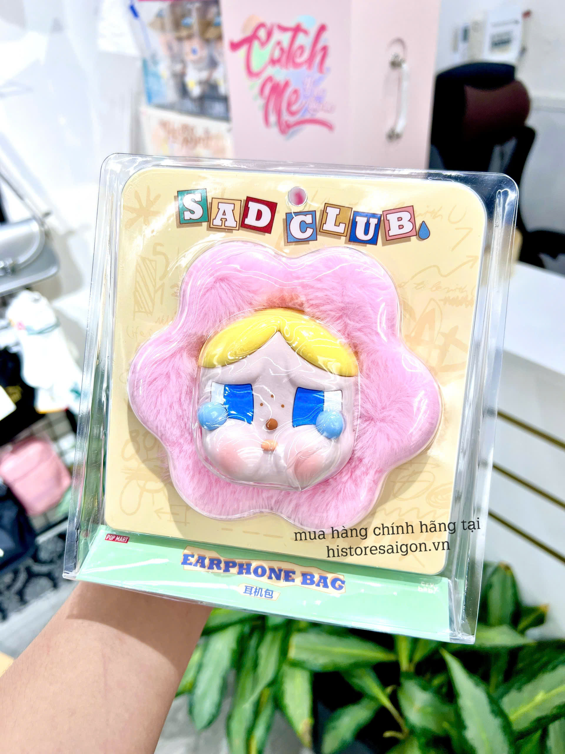 1167 - Sad Club Crybaby Earphone Bag Series Silicone Plush POPMART Art Toy [HÀNG CHÍNH HÃNG]