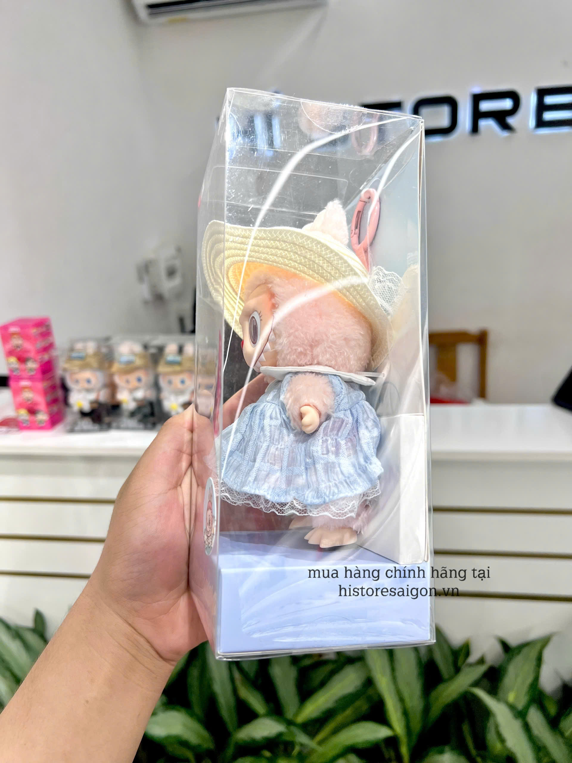 1122 -  Labubu Mokoko V3 - Váy Xanh - Size 18cm - The Monsters Catch Me If You Like Me (Mokoko Original) Close To Sweet Spring Flower Sweetheart - Gấu Bông Art Toy [CHÍNH HÃNG] POP MART
