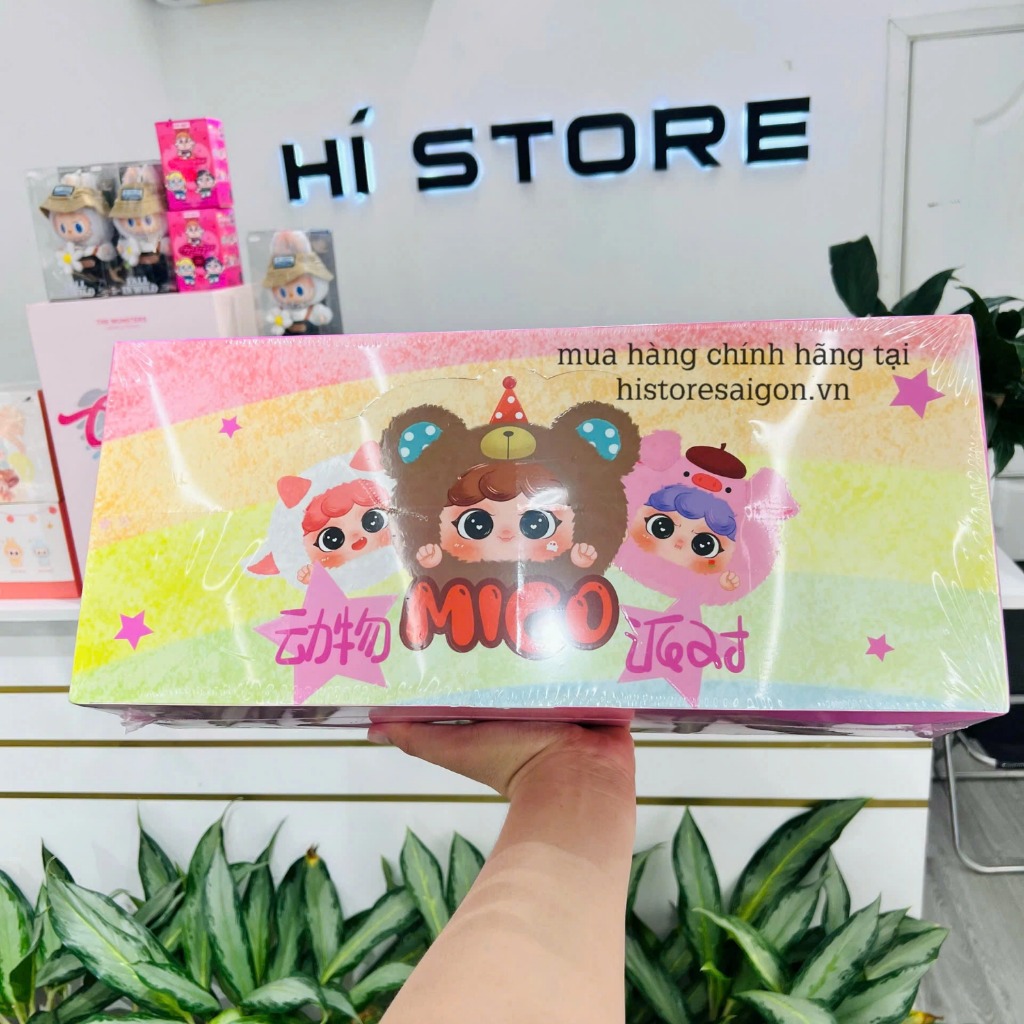 1226 - Migo Full Set 8 Box - The Baby Three Migo Animal Party Big Cute Plush Series Art Toy [CHÍNH HÃNG]