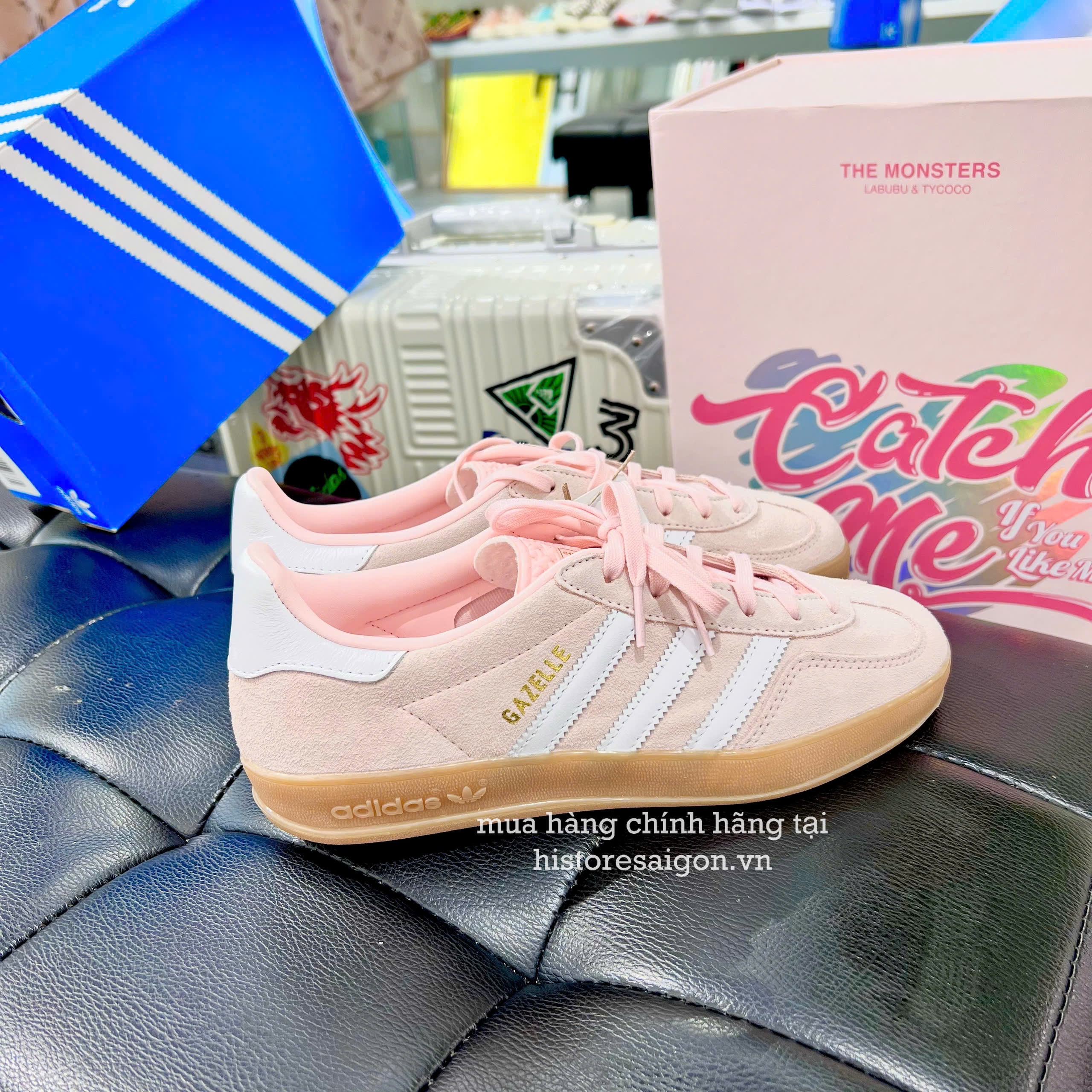 1078 -  Giày Adidas Gazelle Indoor Sandy Pink - Code IH5484 [HÀNG CHÍNH HÃNG]