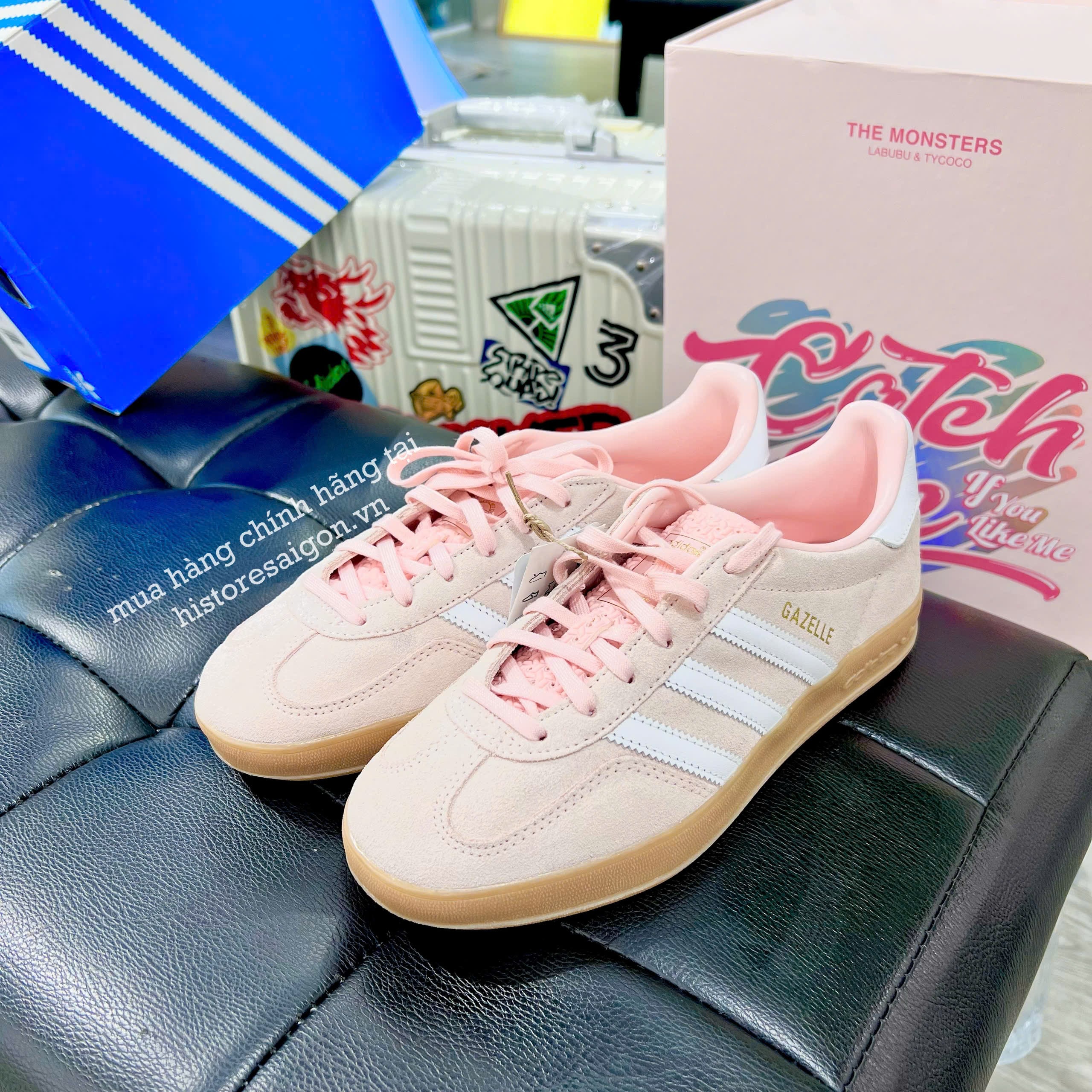 1078 -  Giày Adidas Gazelle Indoor Sandy Pink - Code IH5484 [HÀNG CHÍNH HÃNG]