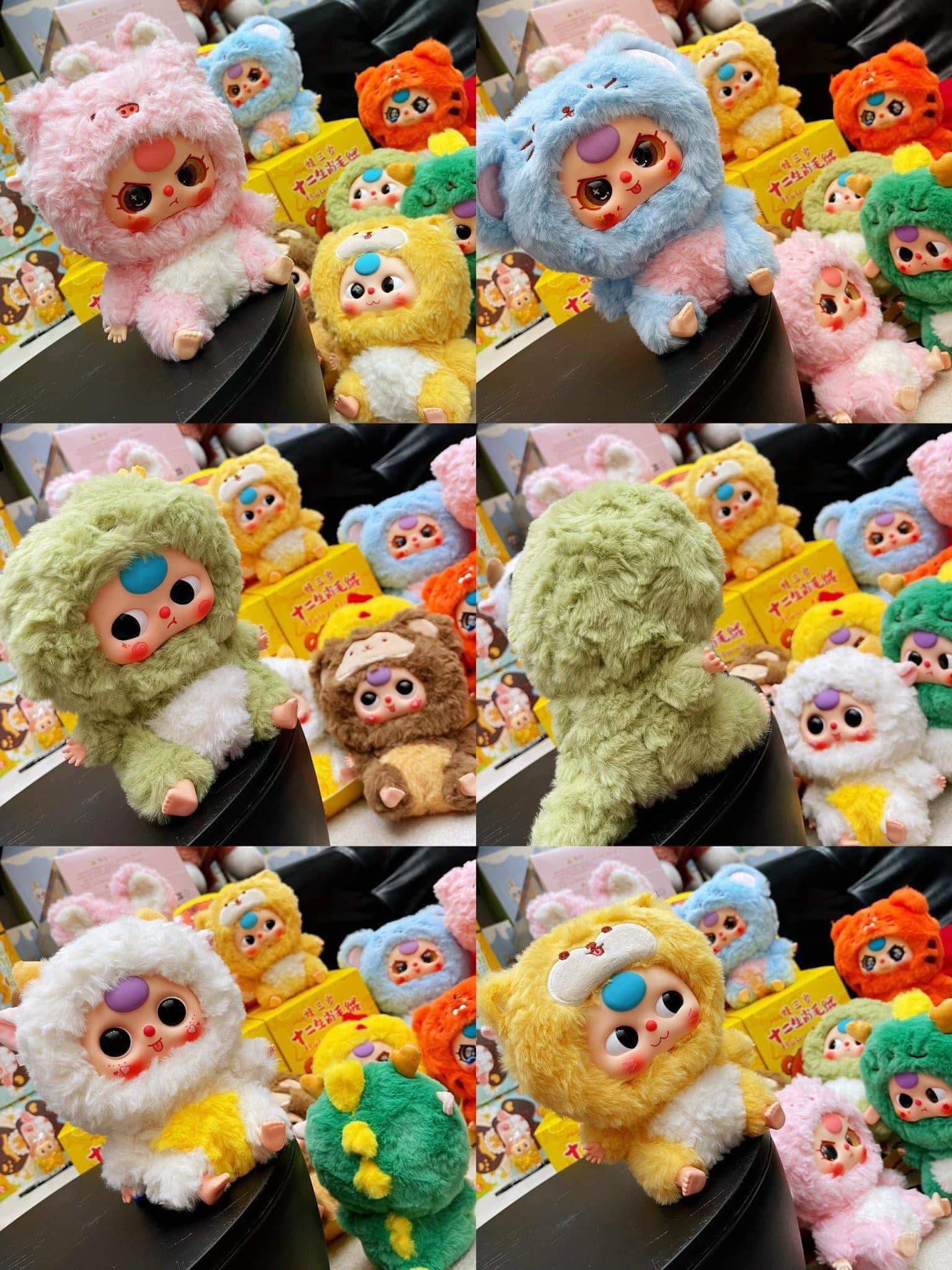 1131 - Baby Three 12 Con Giáp Baby Three Zodiac Lựa Mẫu Mắt Ngẫu Nhiên - Baby Three V3 Animal Party Big Cute Plush Series Art Toy [CHÍNH HÃNG]