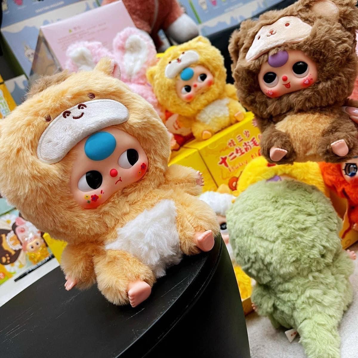 1131 - Baby Three 12 Con Giáp Baby Three Zodiac Lựa Mẫu Mắt Ngẫu Nhiên - Baby Three V3 Animal Party Big Cute Plush Series Art Toy [CHÍNH HÃNG]
