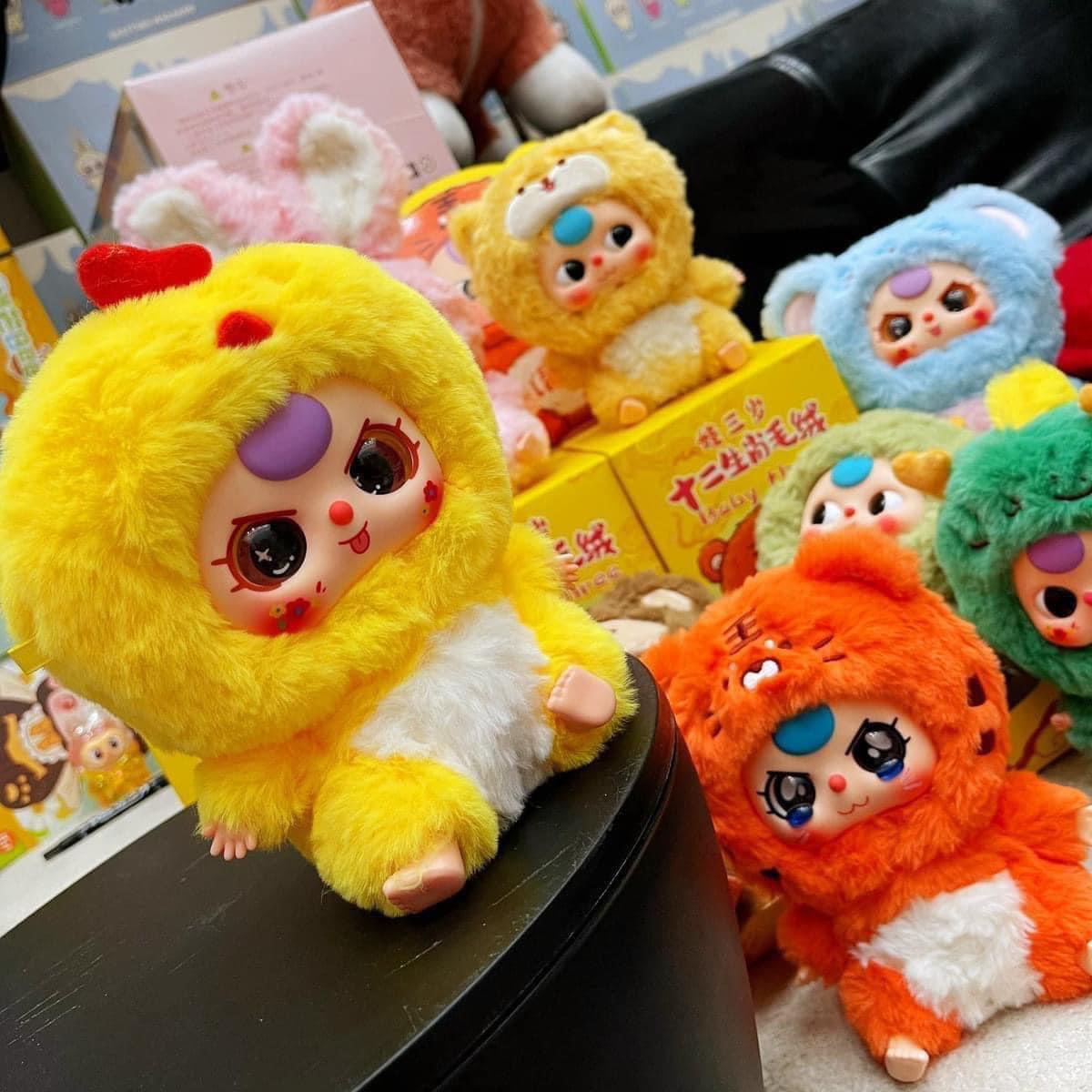 1131 - Baby Three 12 Con Giáp Baby Three Zodiac Lựa Mẫu Mắt Ngẫu Nhiên - Baby Three V3 Animal Party Big Cute Plush Series Art Toy [CHÍNH HÃNG]