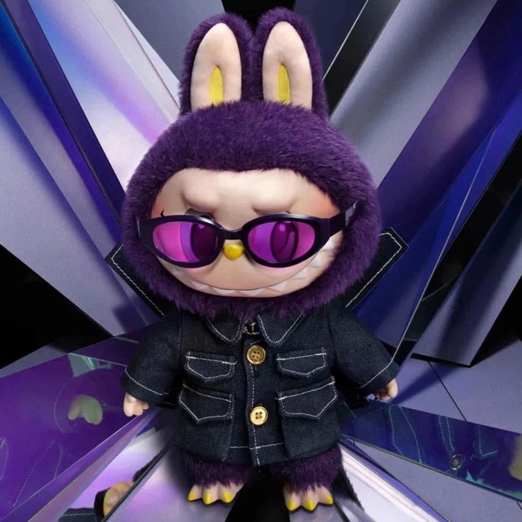 1133 - Labubu Pronounce Fancy WING OF FORTUNE - Labubu Tím V2 38cm Gấu Bông Art Toy POPMART - The Monster Vinyl Plush Doll Labubu x Pronounce - Code 6941848280091 [HÀNG CHÍNH HÃNG]