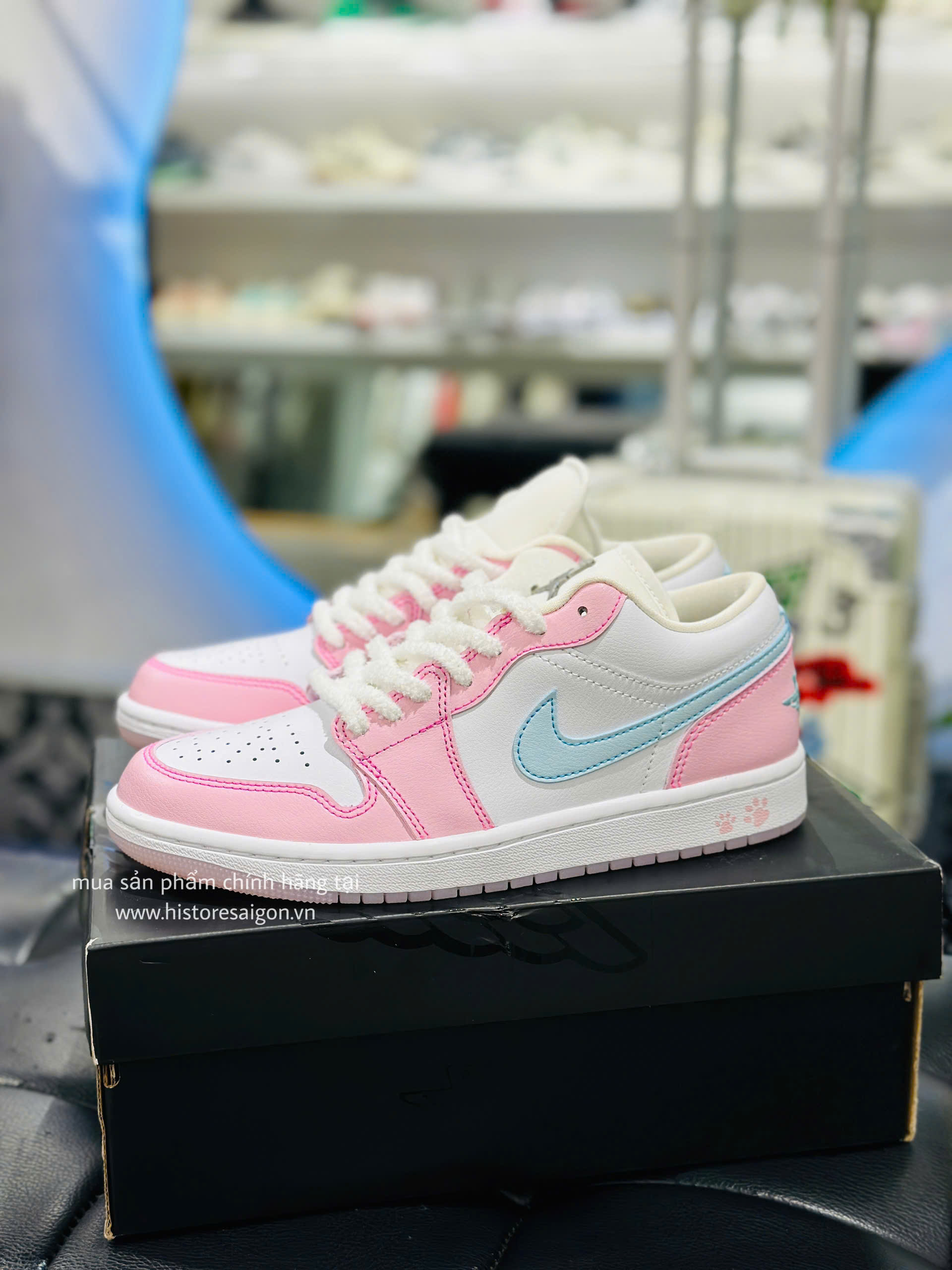1133 - Giày Nike Air Jordan 1 Low Pink Foam HM3706 141 [HÀNG CHÍNH HÃNG]
