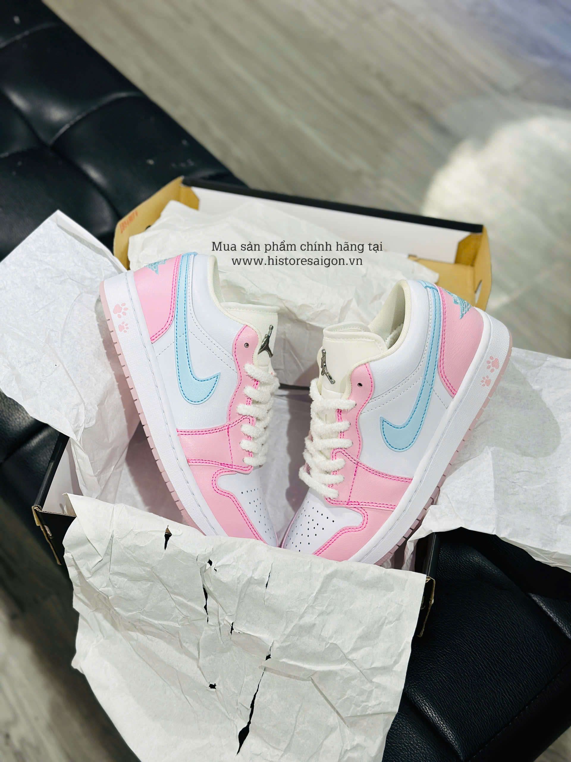 1133 - Giày Nike Air Jordan 1 Low Pink Foam HM3706 141 [HÀNG CHÍNH HÃNG]