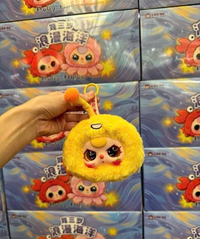 1152 - Baby three Ocean Baby Three Hải Sản / Sứa Biển Full set 8 Bé - Baby Three Animal Party Big Cute Plush Series Art Toy [CHÍNH HÃNG]