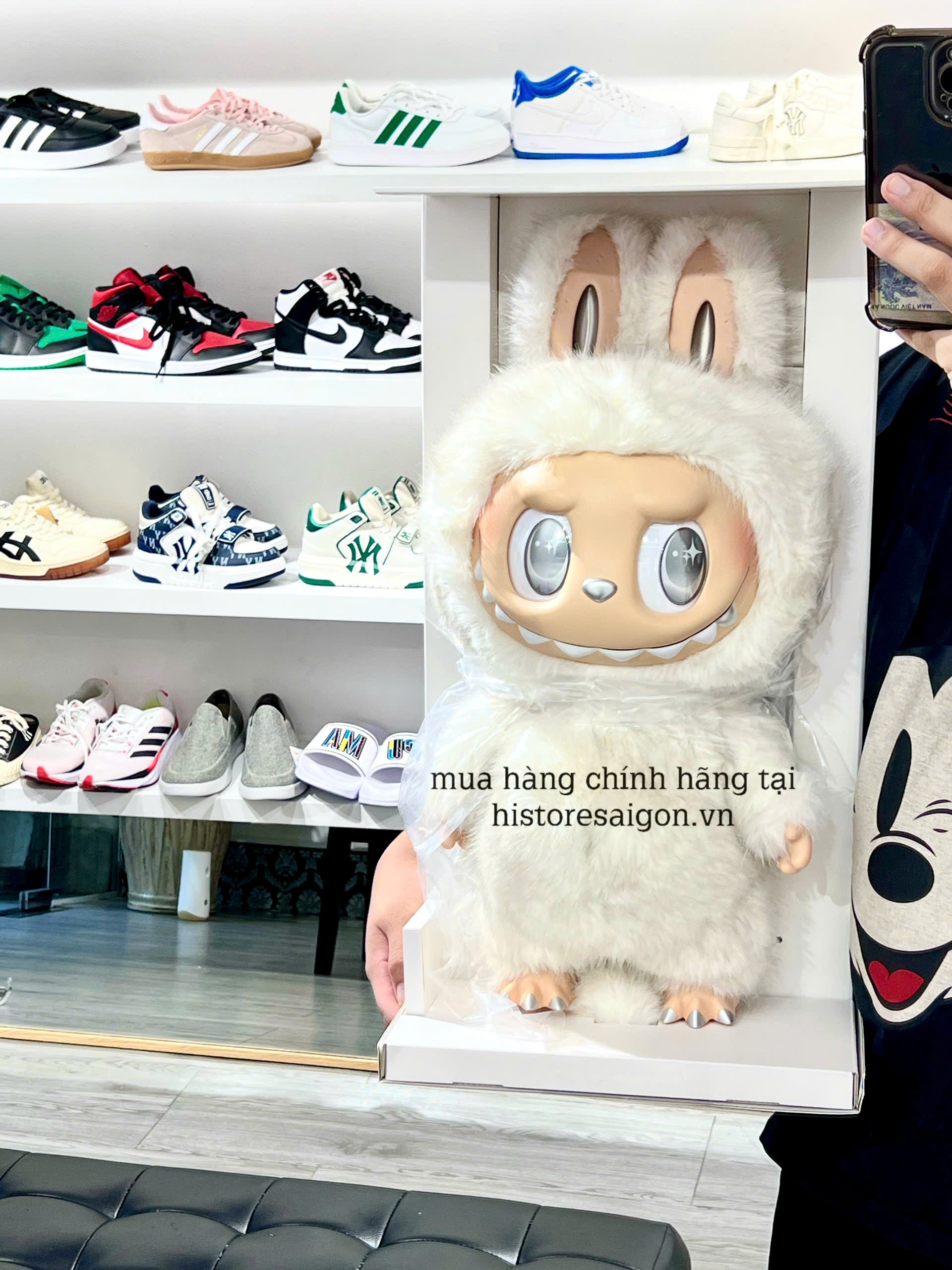 1142 - Labubu Zimomo Angle In Cloud Trắng ( Zimimi )  POP MART The Monsters ZIMOMO Angle In Cloud Vinyl Plush Doll Size 58cm - Gấu Bông Art Toy - Code 6941848280091 [HÀNG CHÍNH HÃNG]